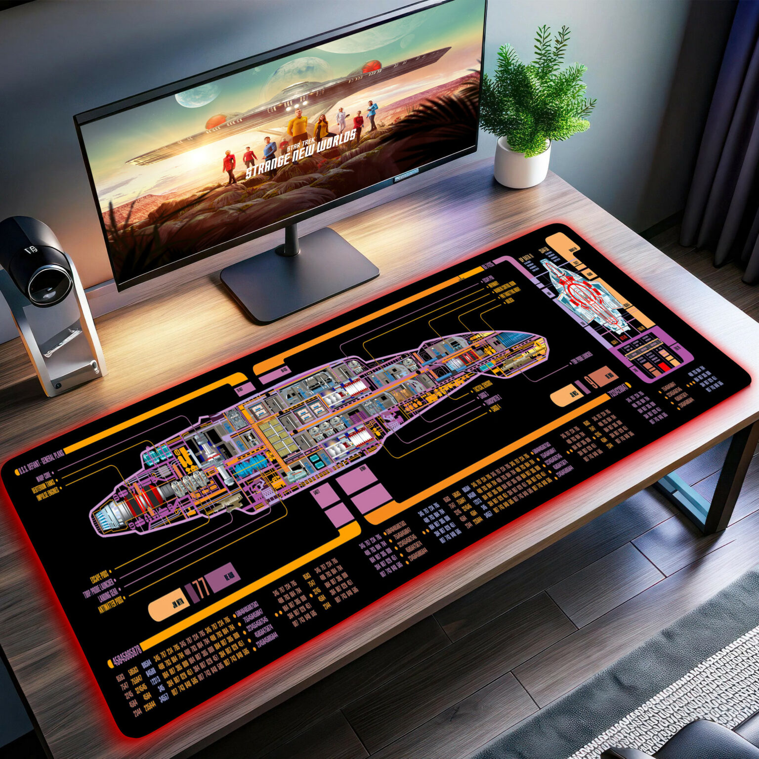 ST Deep Space Nine LCARS Interface LED Desk Mat – BohoPride