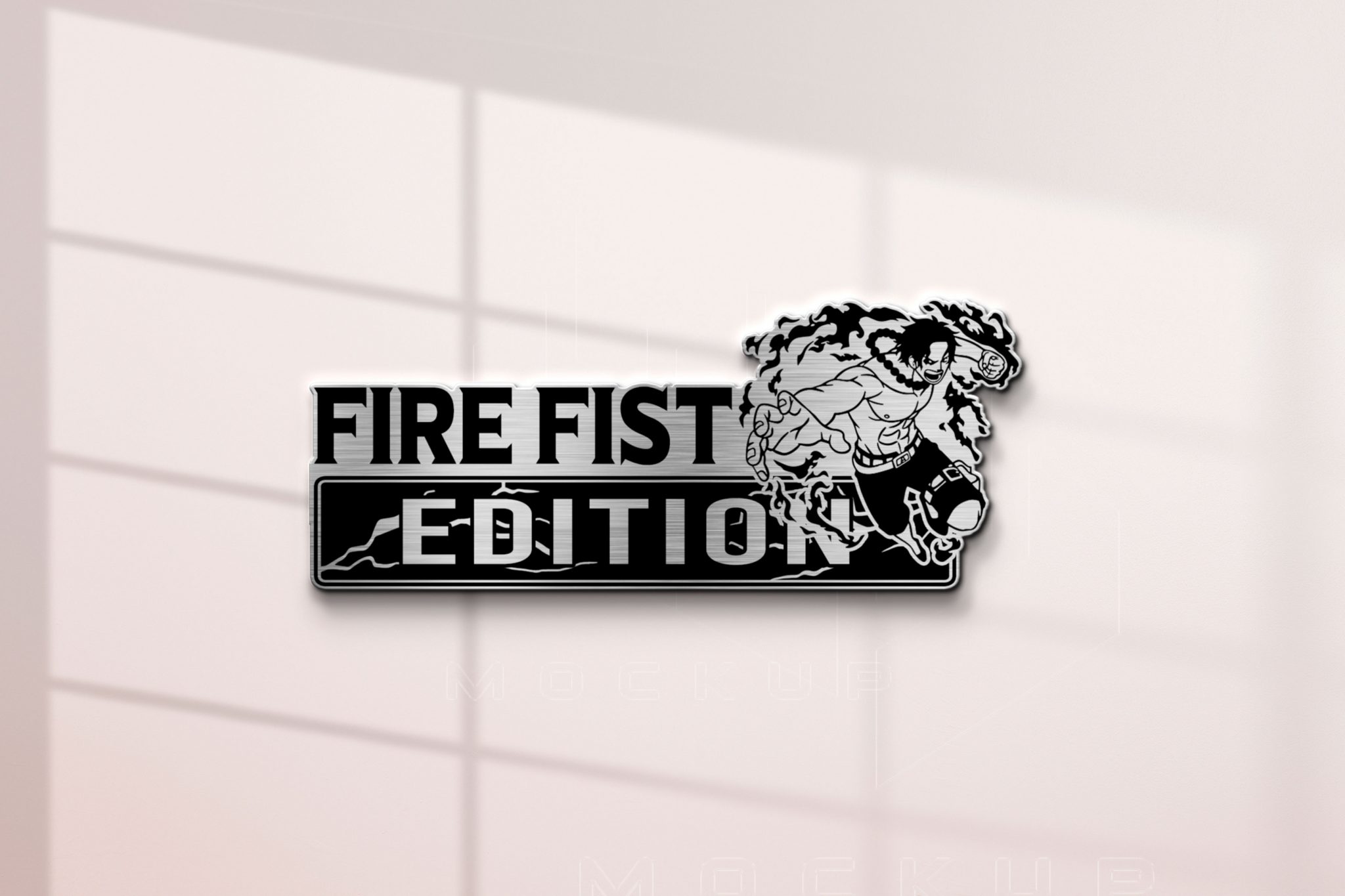 Ace Fire Fist Edition Laser-Engraved Car Badge – BohoPride