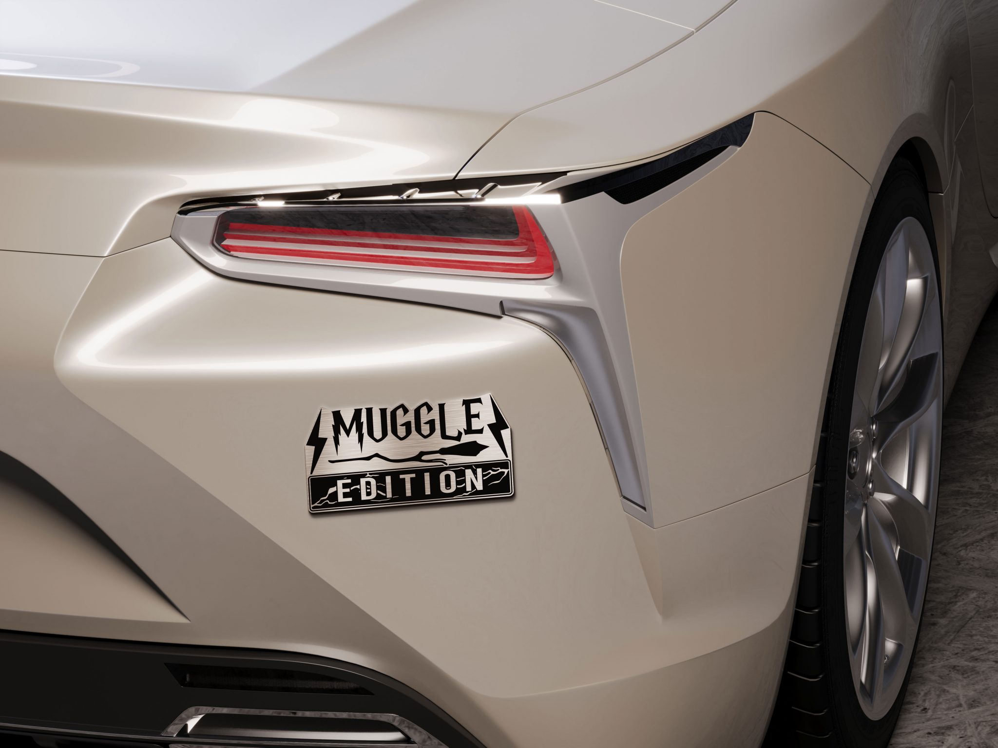 Muggle Edition Laser Engraved Car Name Emblem – BohoPride
