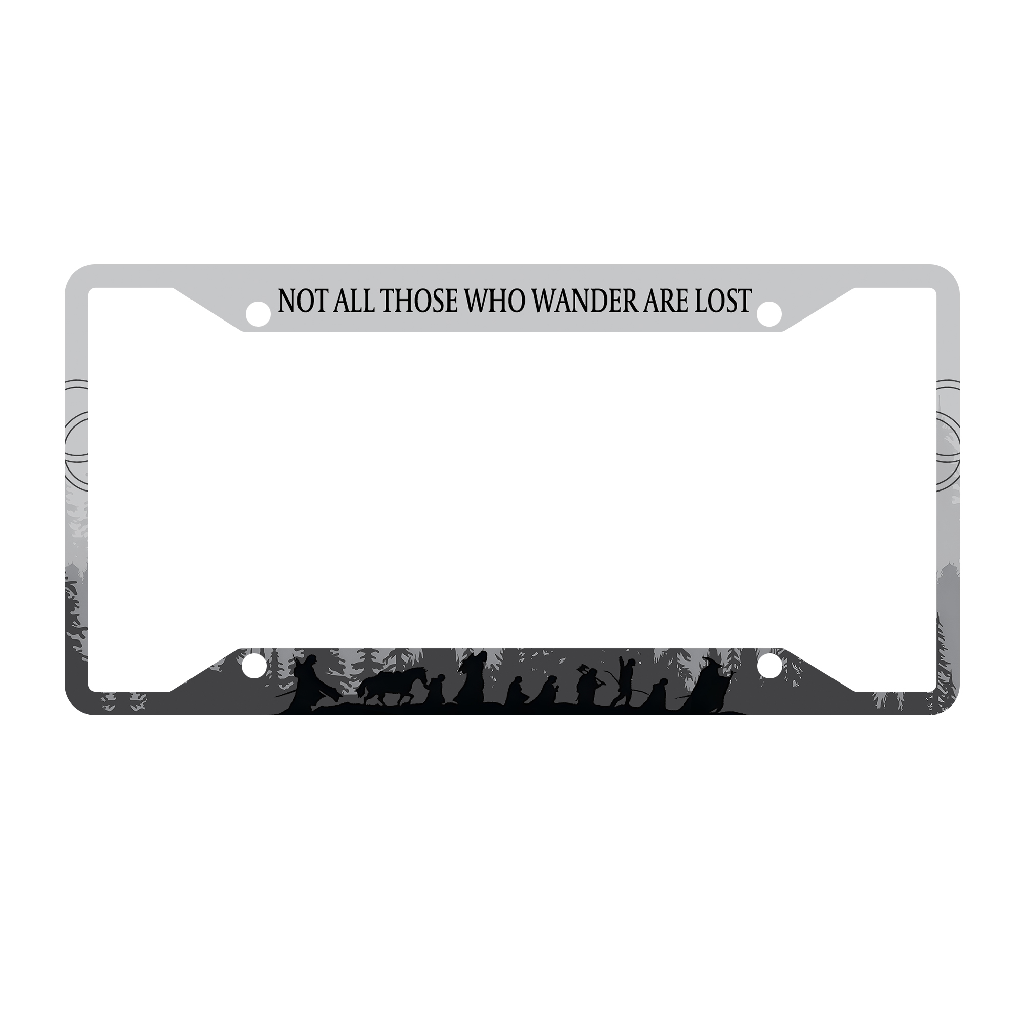 The Lord of the Rings 3D Raised License Plate Frame mockup 1