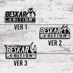 Beskar Laser Engraved Car Emblem