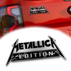 Metallica Custom License Plate – 80's Rock Version Car Emblem Front & Back