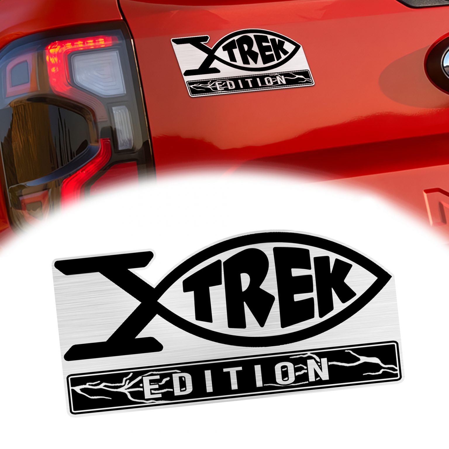 Star Trek Fish Laser Engraved Car Emblem – BohoPride