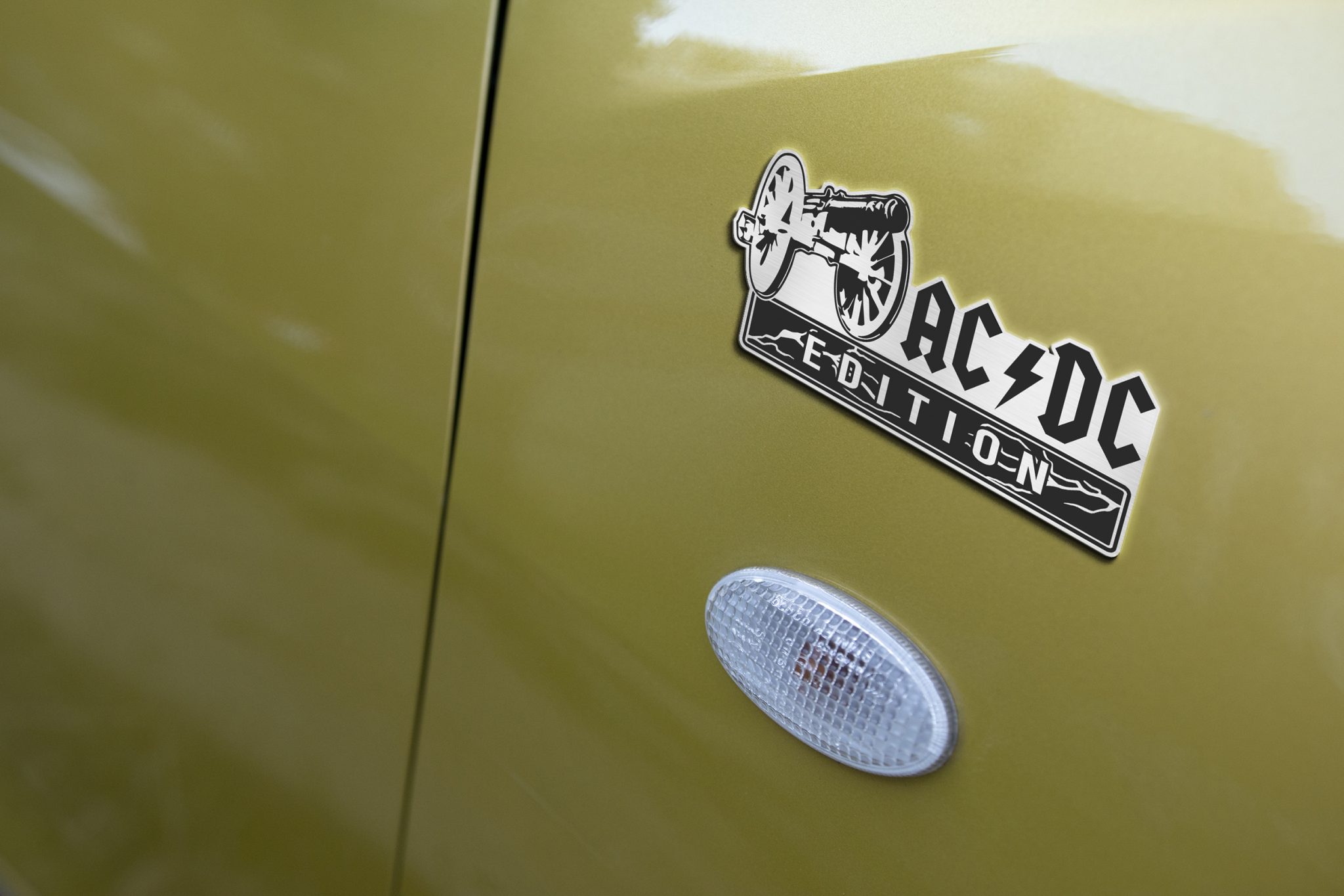 AC/DC Canon Version Laser Engraved Car Emblem – BohoPride