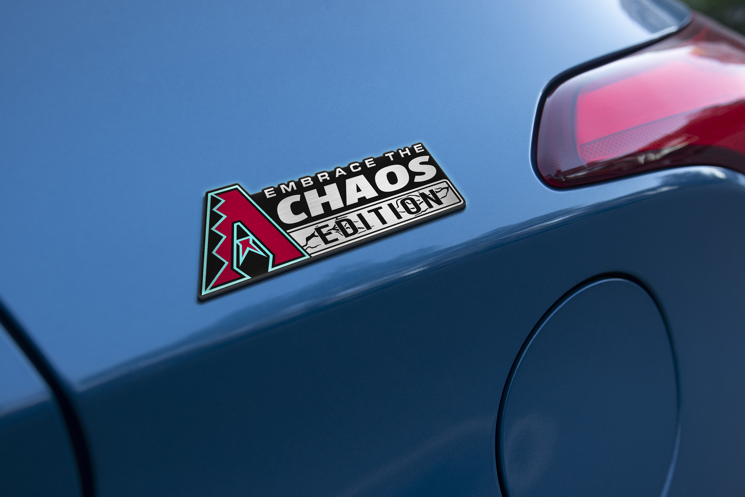 Arizona Diamondbacks Car Name Emblem Badge mockup 2