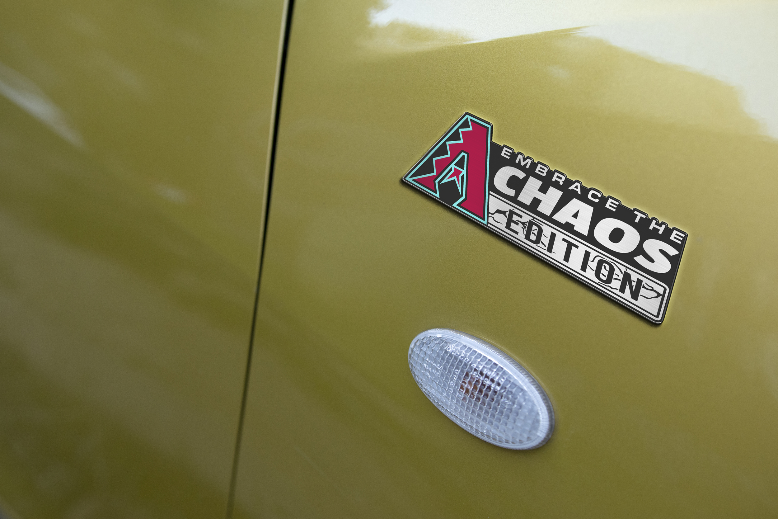 Arizona Diamondbacks Car Name Emblem Badge mockup 4