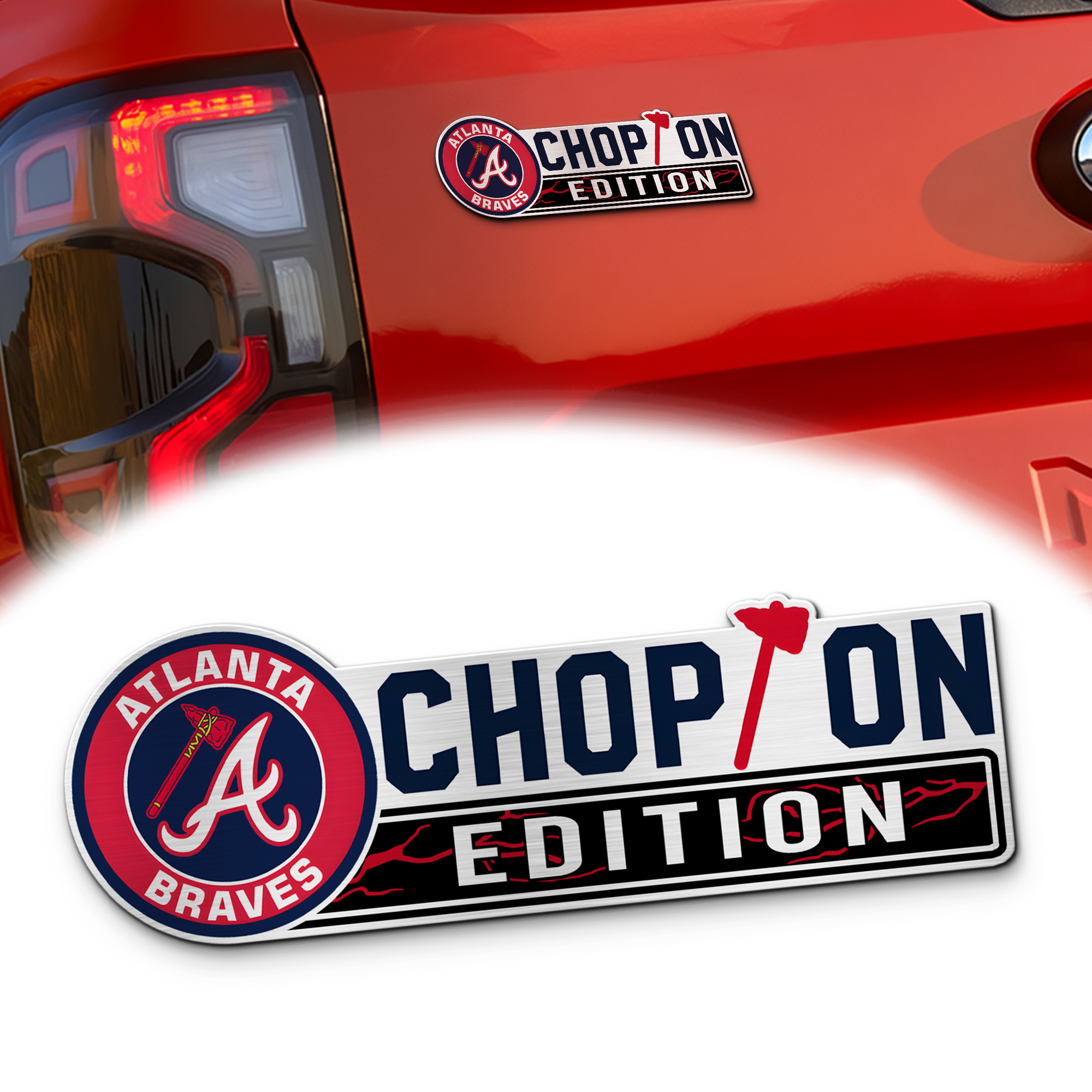 Atlanta Braves Car Name Emblem Badge mockup ads 2 Red (1)