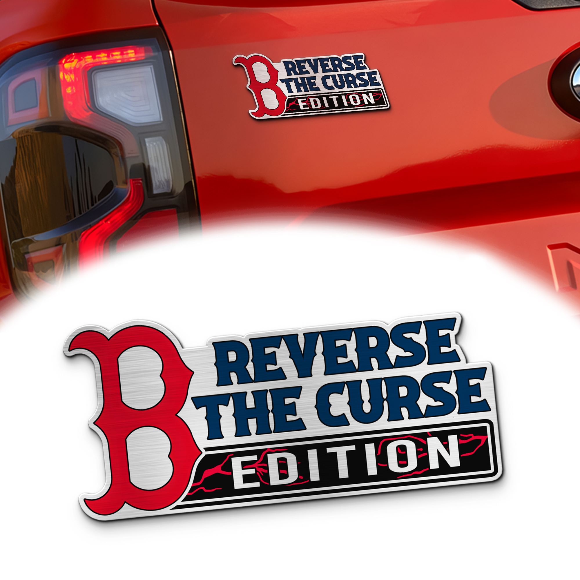Boston Red Sox Car Name Emblem Badge mockup ads 2 Red (1)