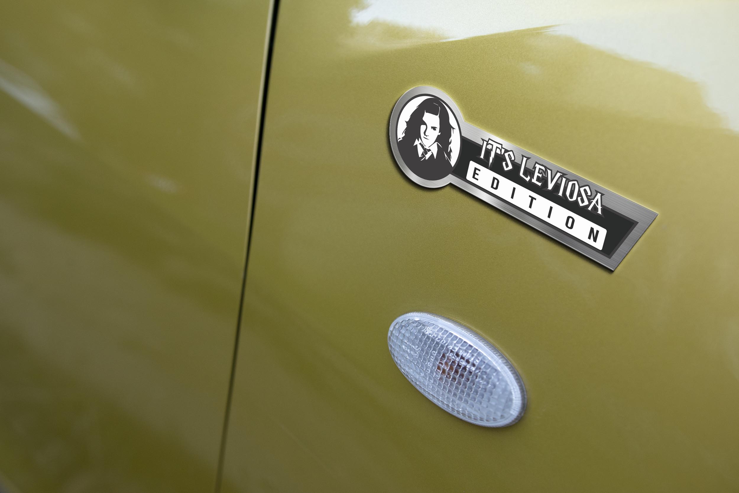 Hermione Granger Car Name Emblem Badge mockup 4