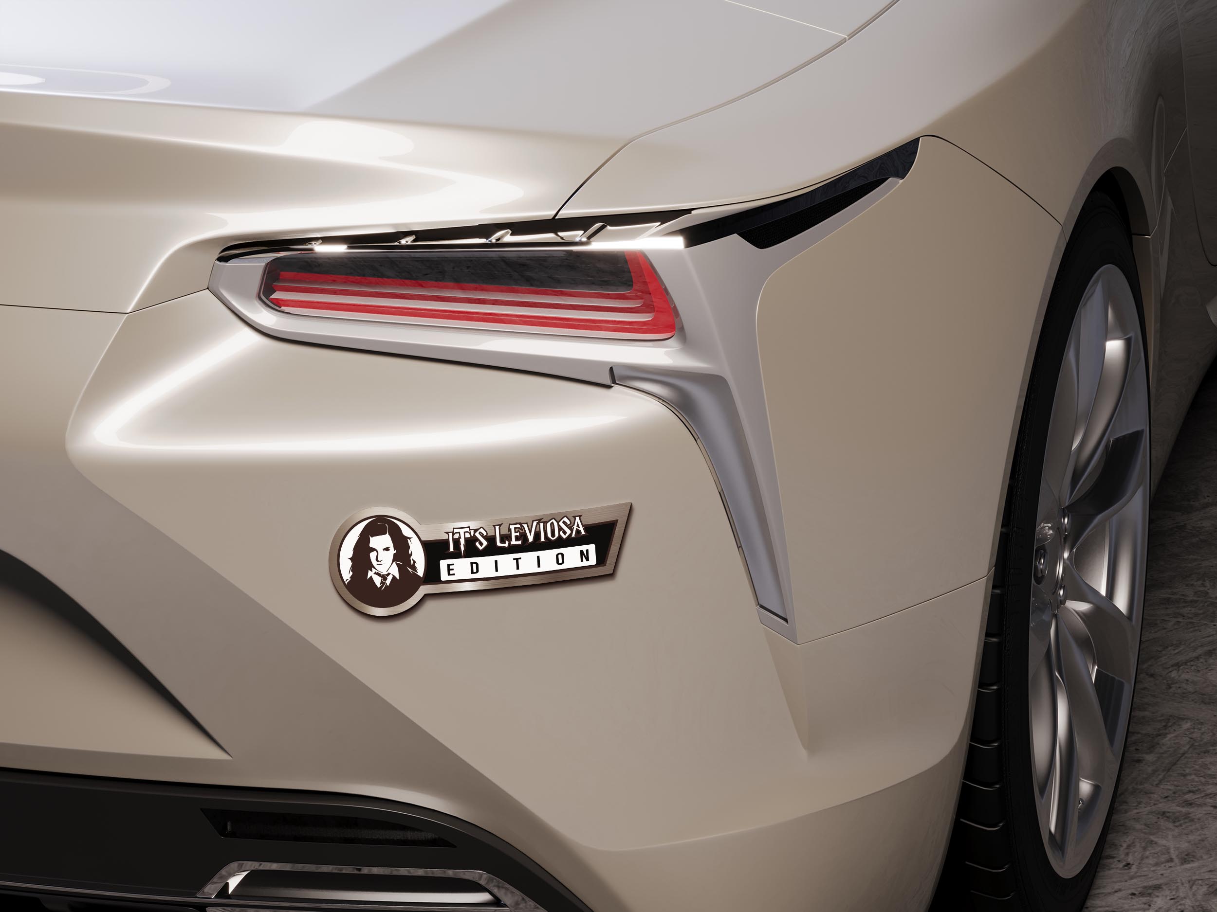 Hermione Granger Car Name Emblem Badge mockup 5