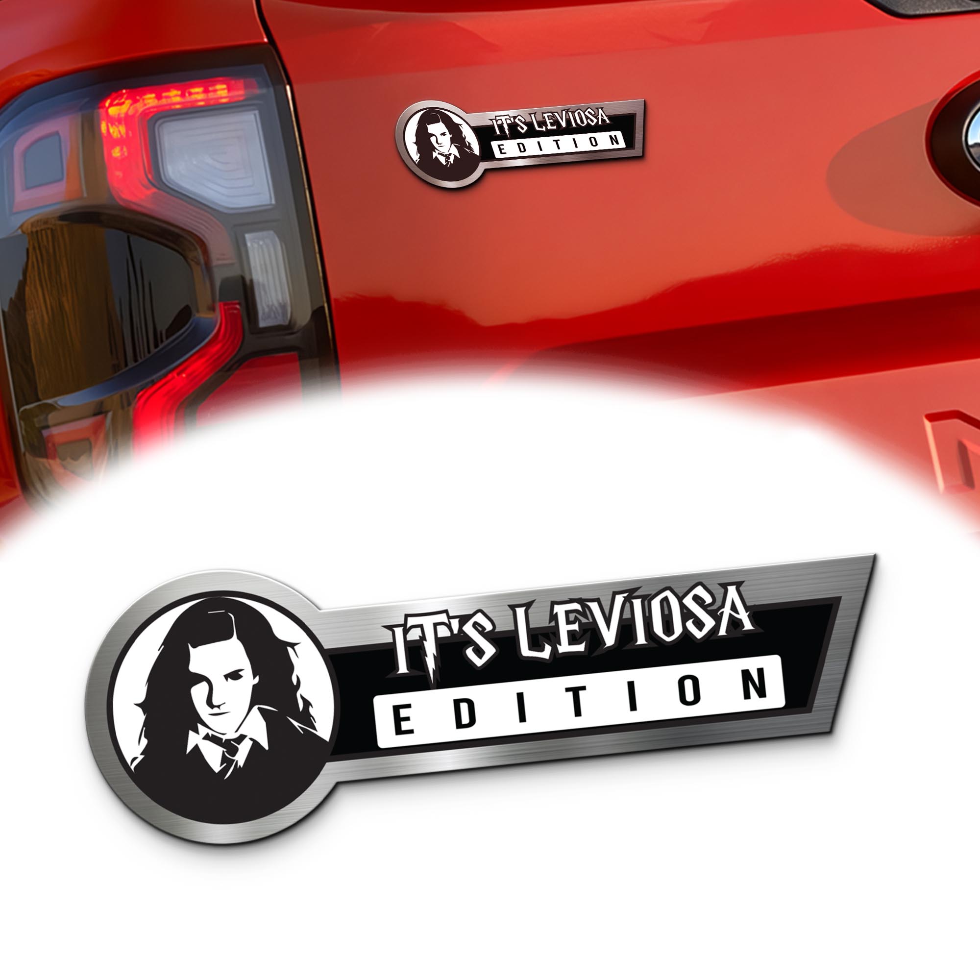 Hermione Granger Car Name Emblem Badge mockup ads 2 Red (1)