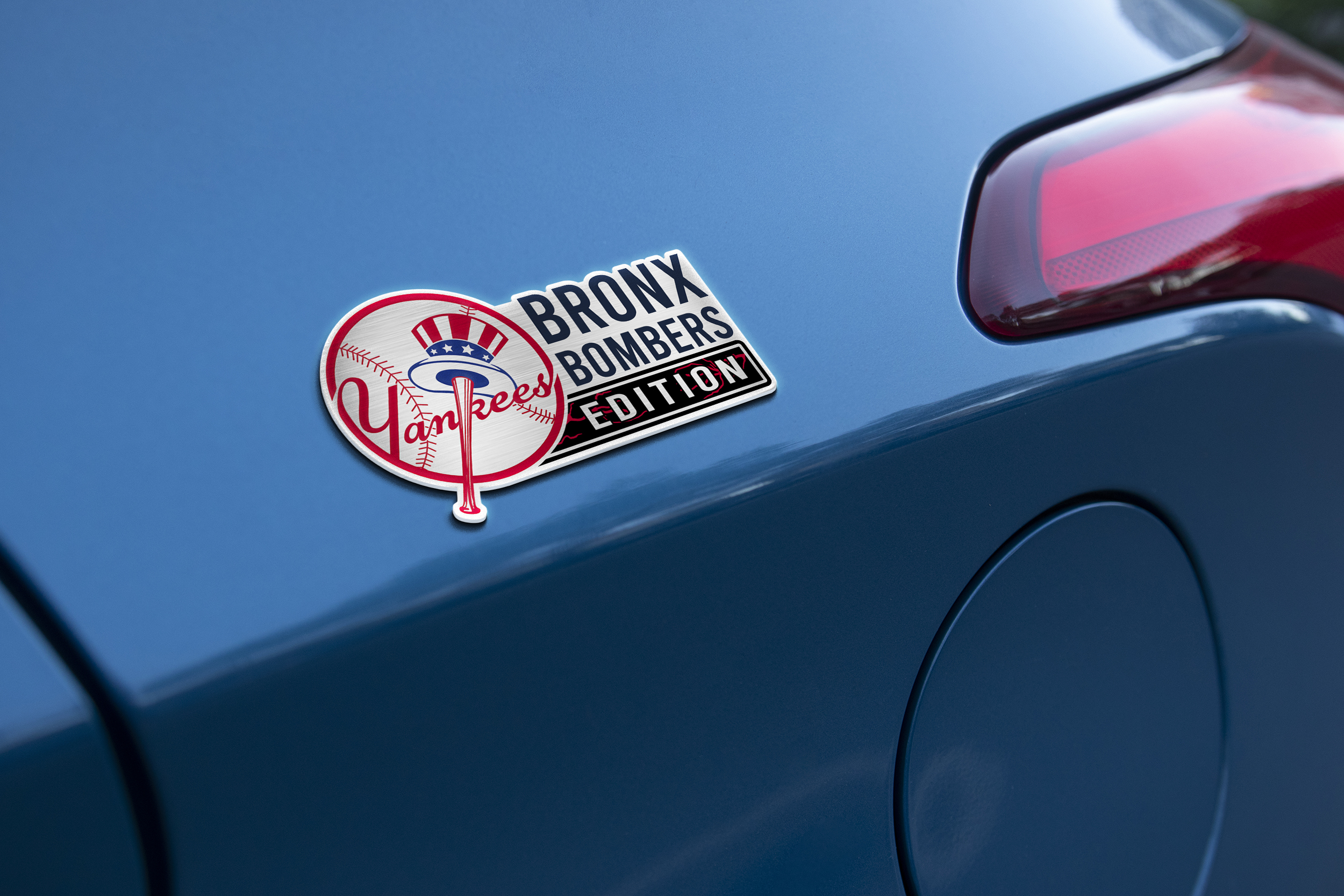 New York Yankees Car Name Emblem Badge mockup 2