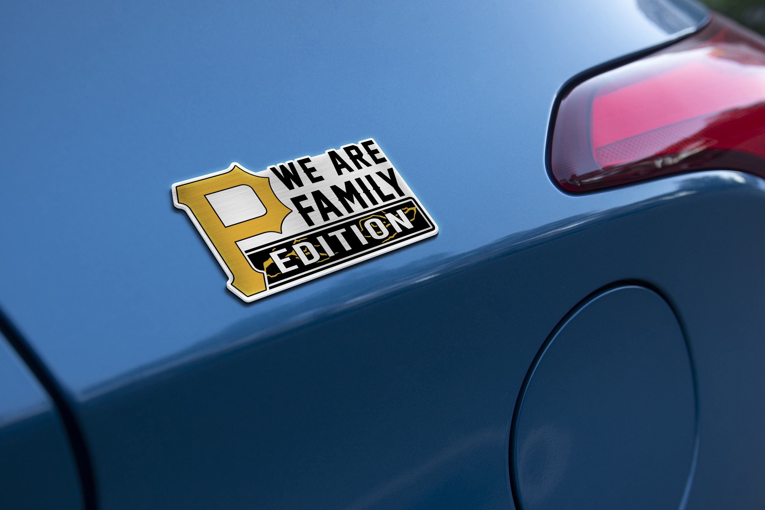 Pittsburgh Pirates Car Name Emblem Badge mockup 2