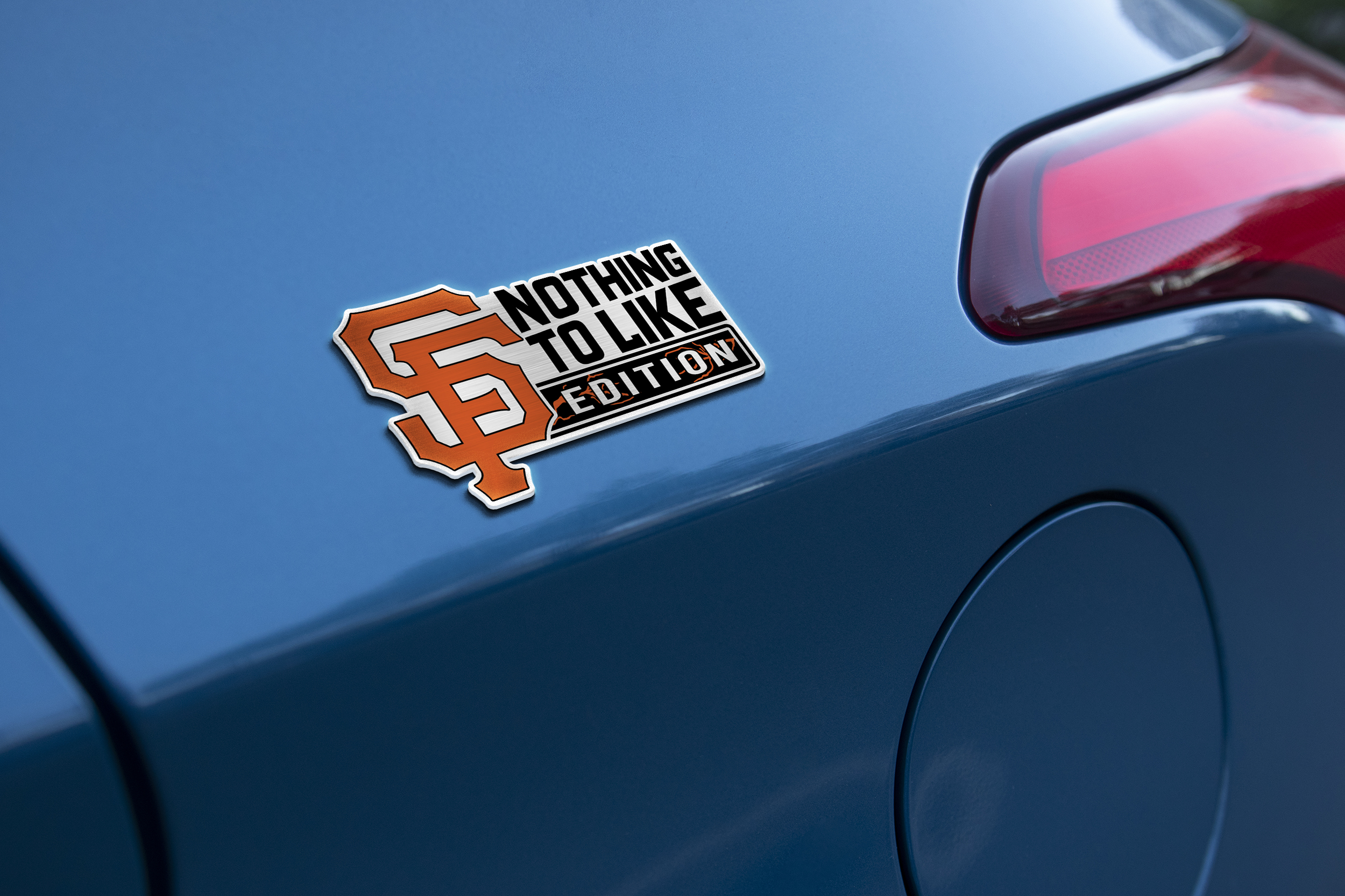 San Francisco Giants Car Name Emblem Badge mockup 2