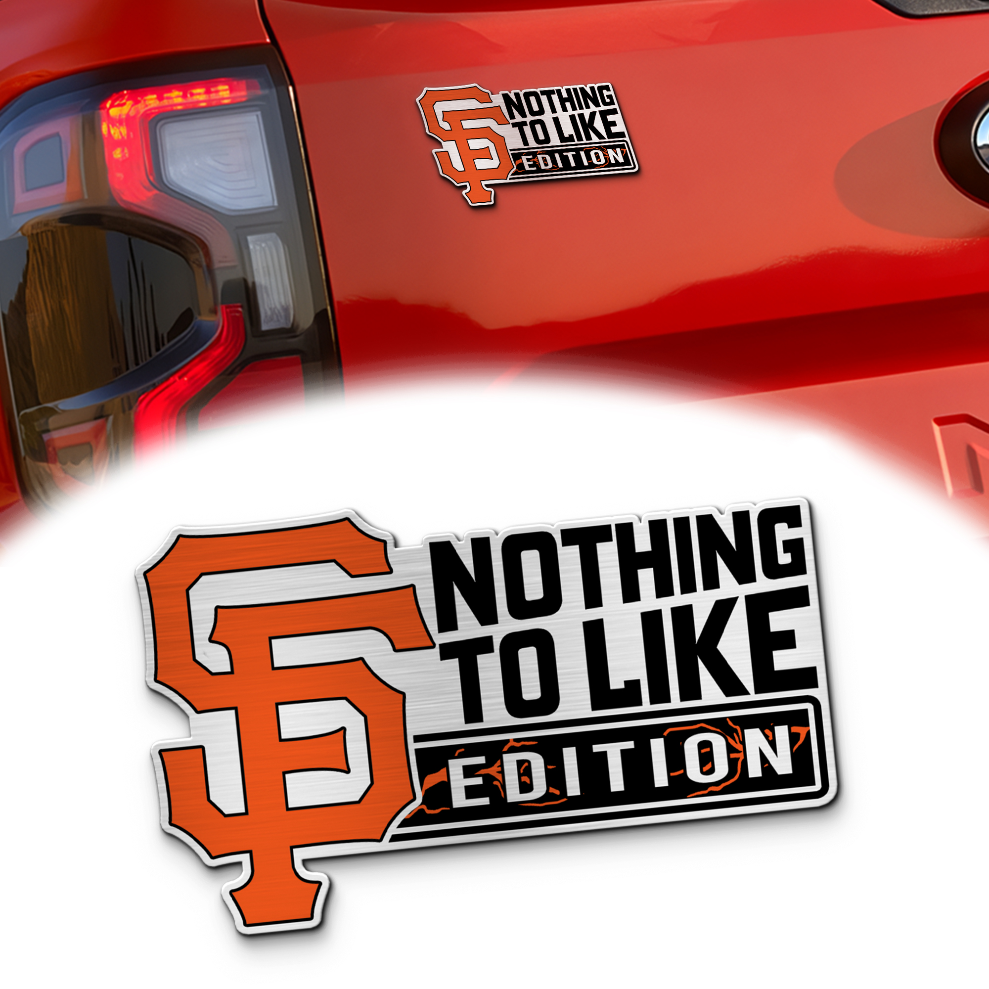 San Francisco Giants Car Name Emblem Badge mockup ads 2 Red (1)