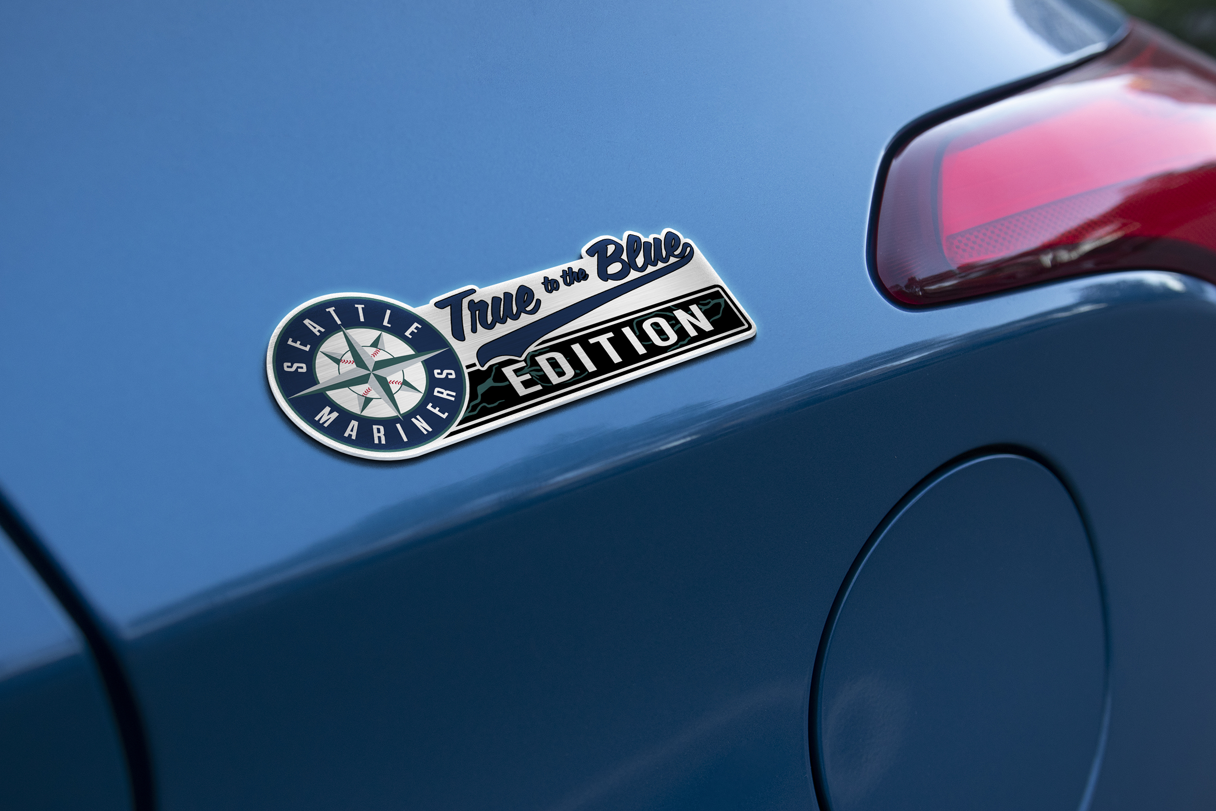 Seattle Mariners Car Name Emblem Badge mockup 2