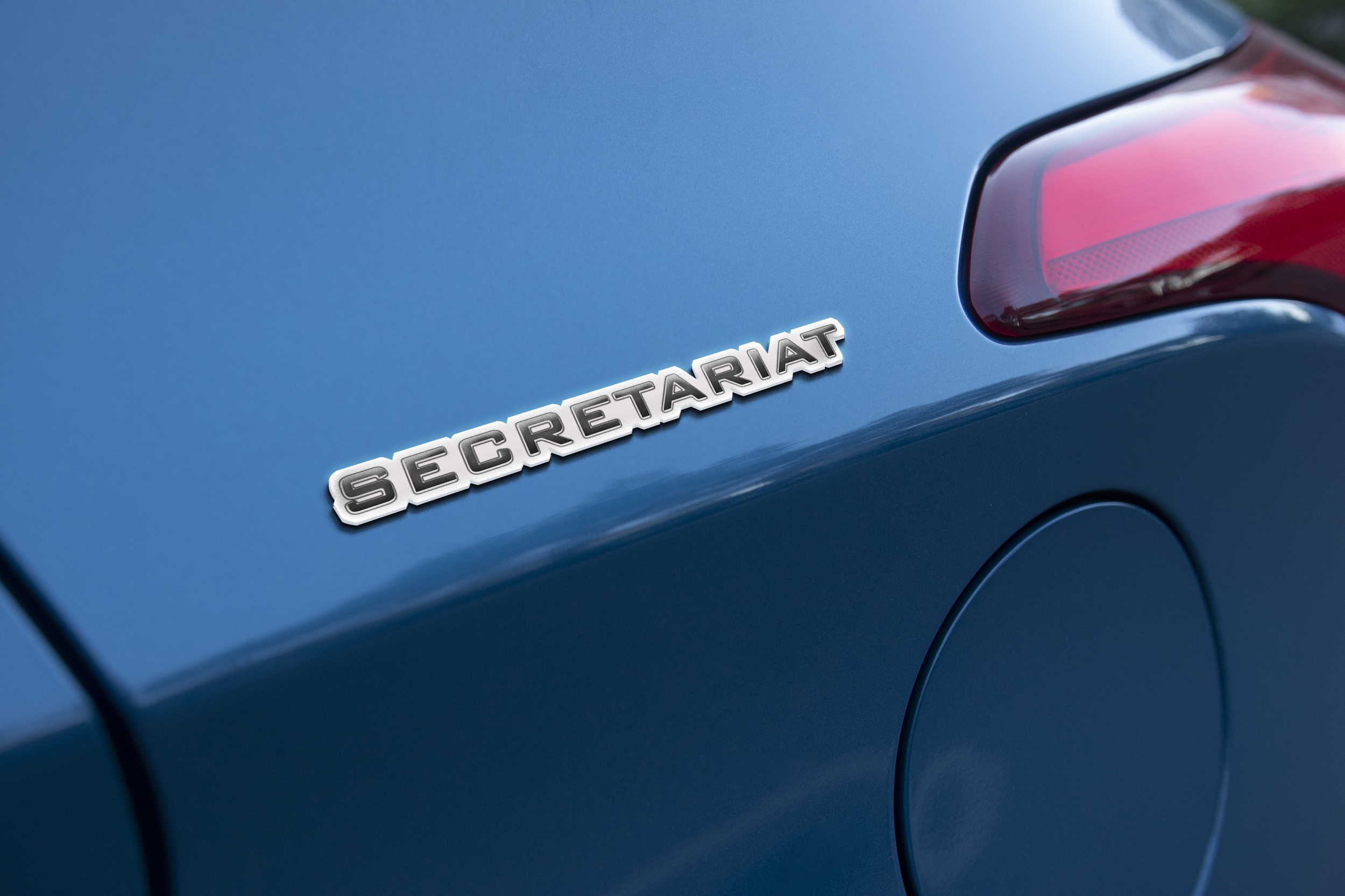Secretariat Car Name Emblem Badge mockup 2