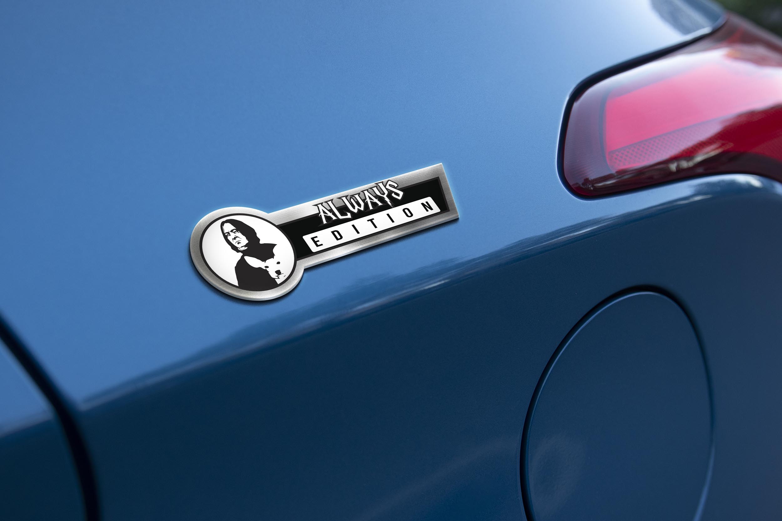 Severus Snape Car Name Emblem Badge mockup 2