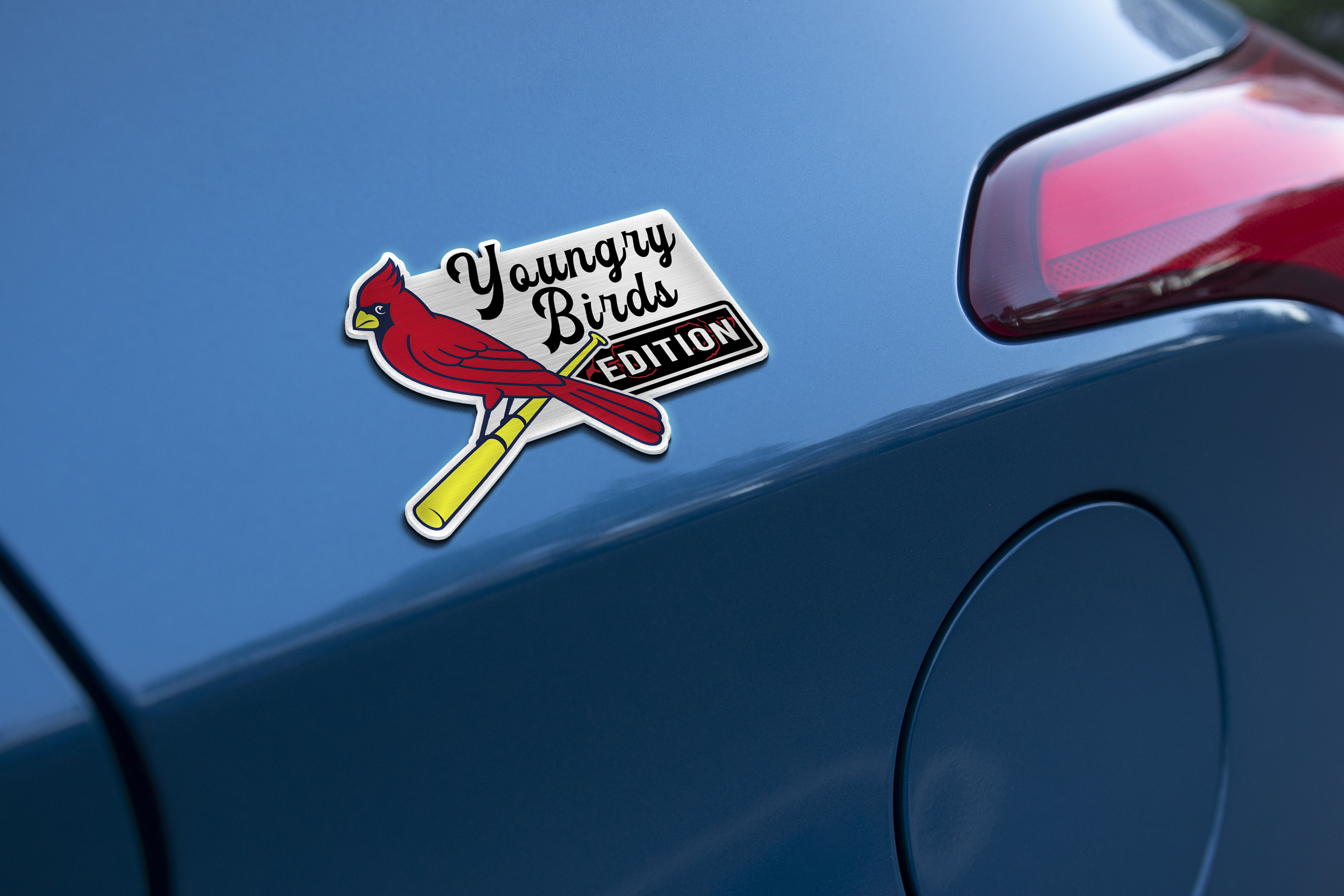 St. Louis Cardinals Car Name Emblem Badge mockup 2