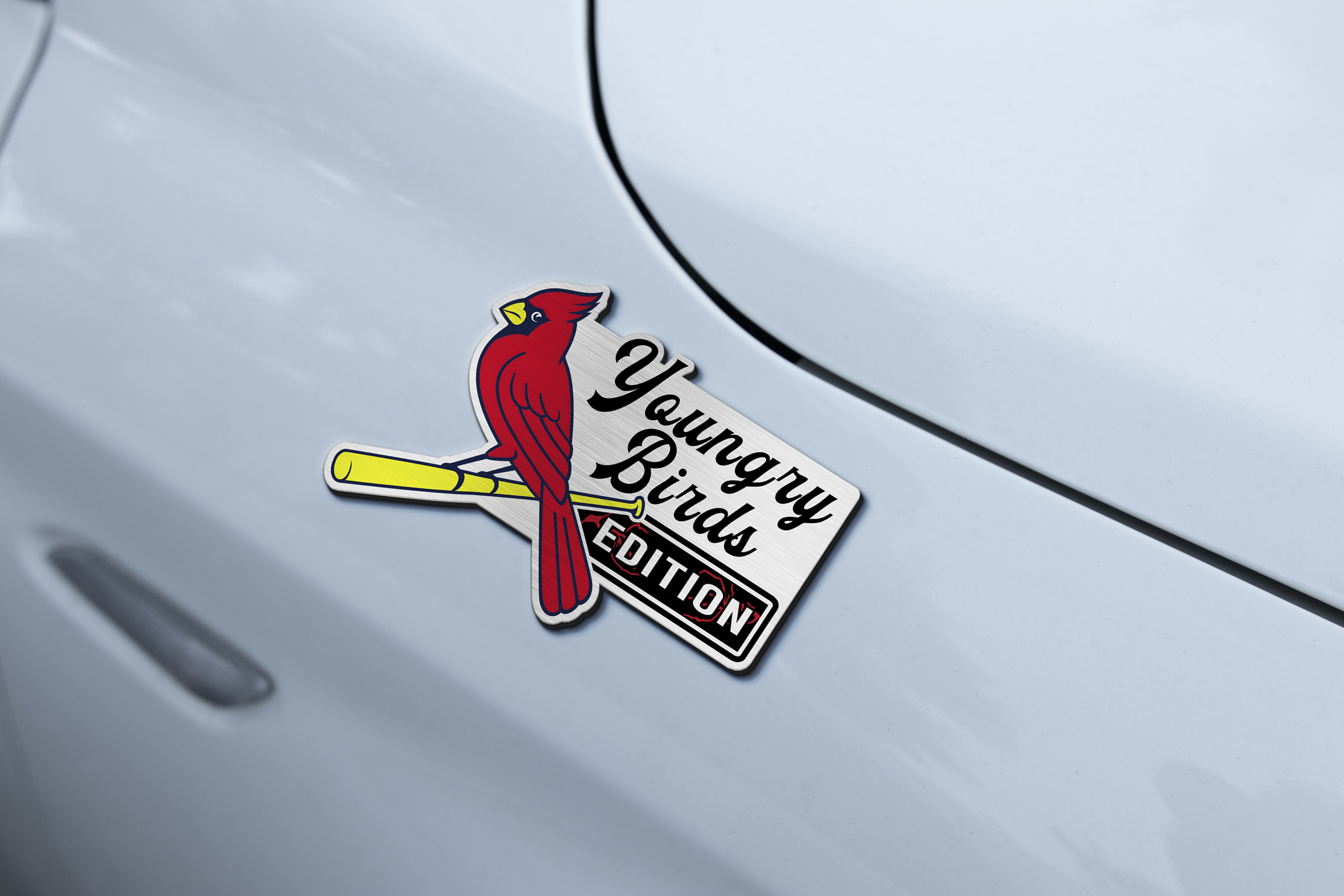 St. Louis Cardinals Car Name Emblem Badge mockup 3
