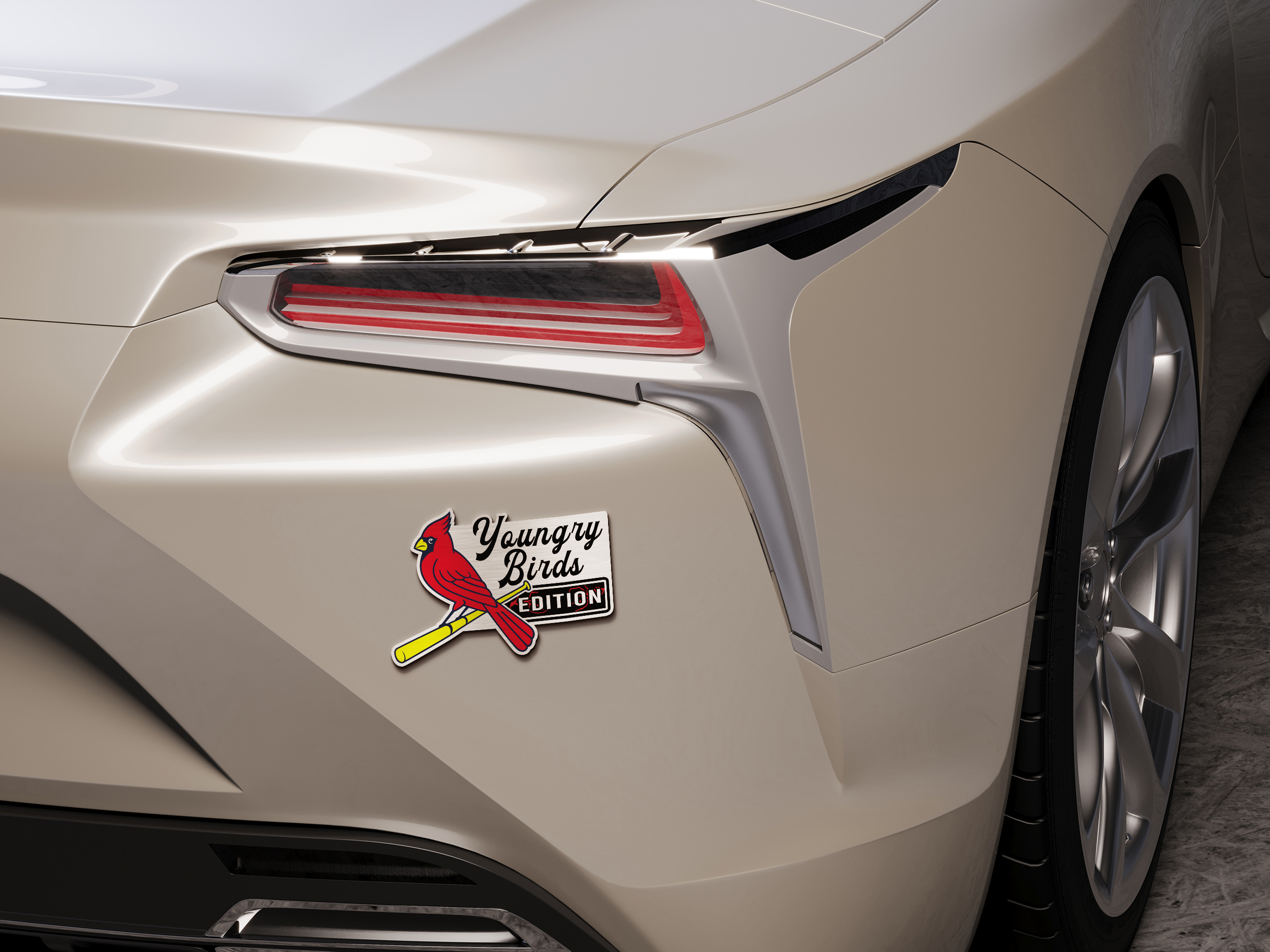 St. Louis Cardinals Car Name Emblem Badge mockup 5