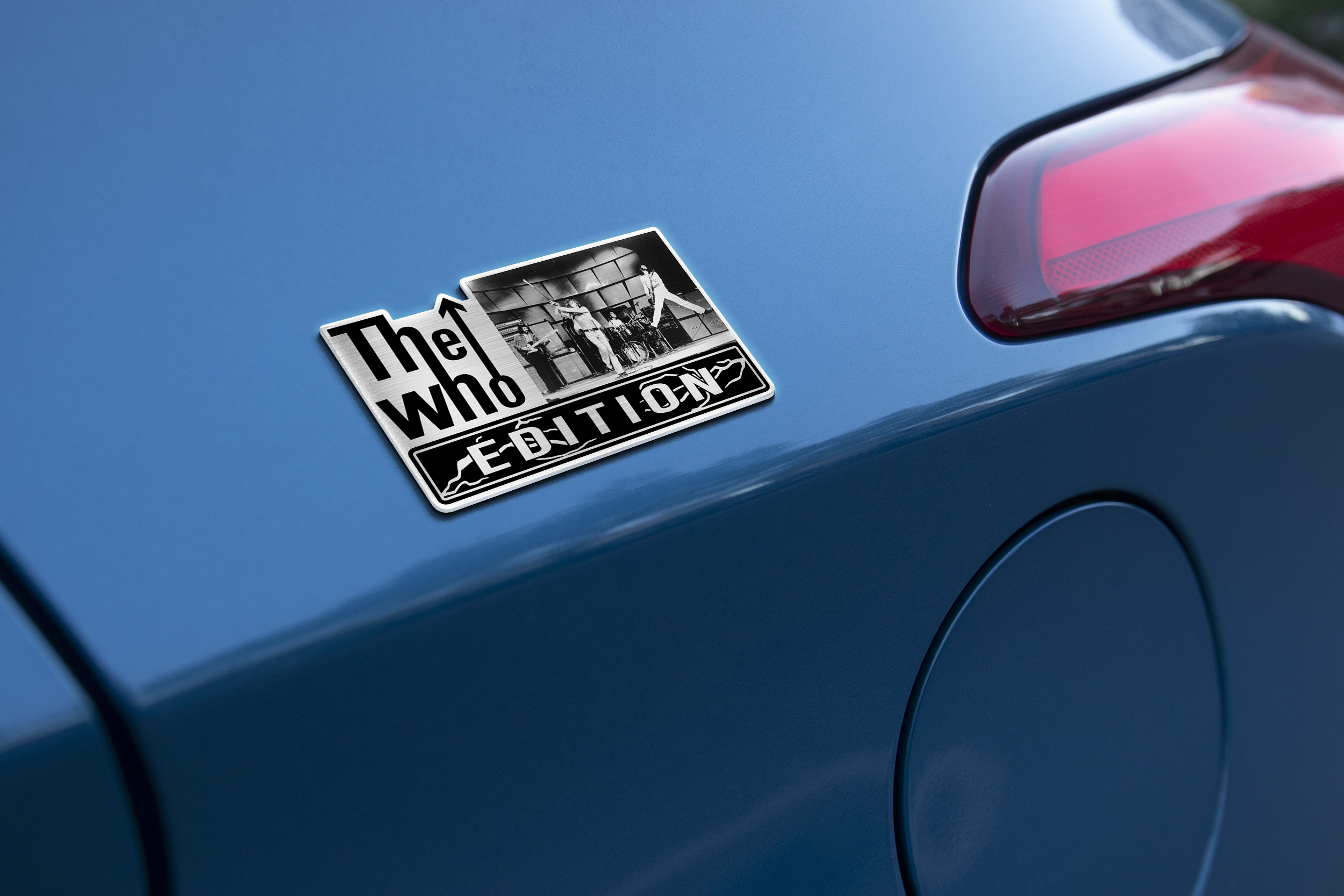The Who Ver 2 Car Name Emblem Badge mockup 2