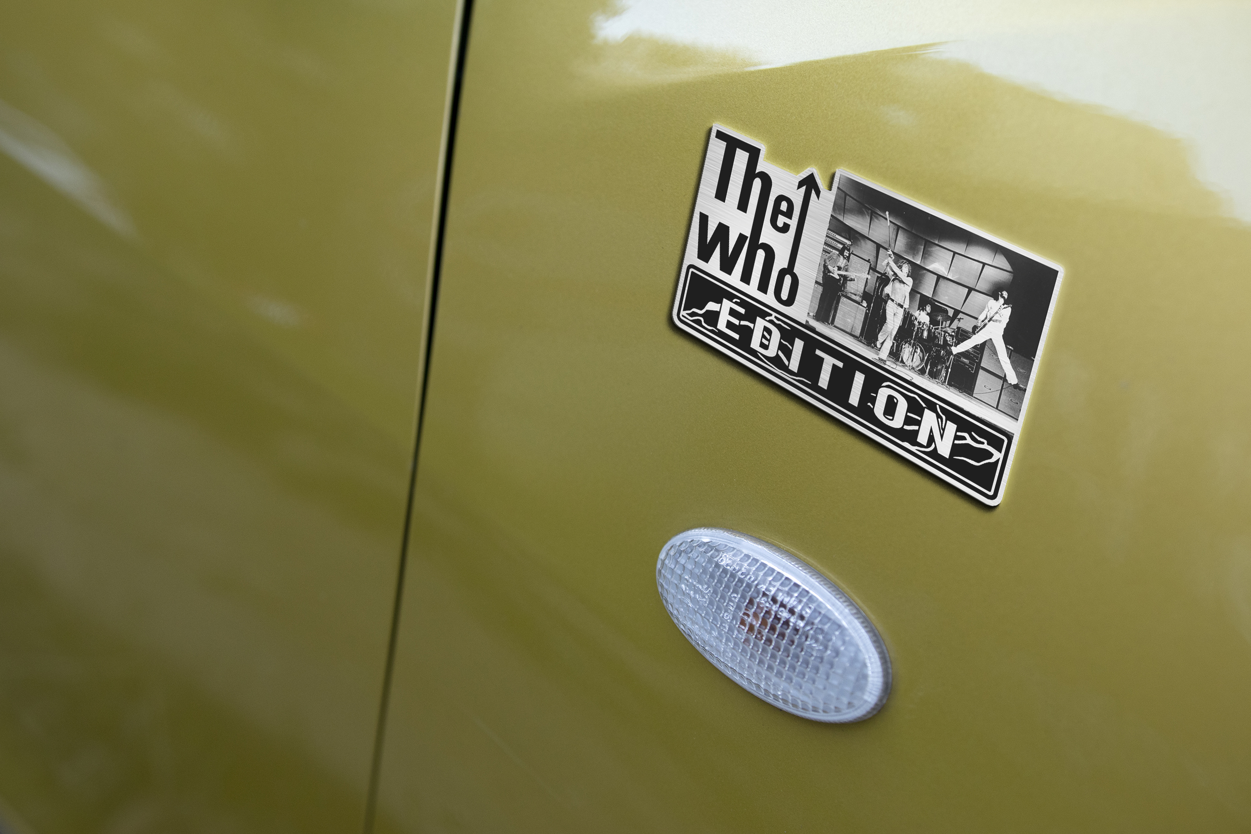 The Who Ver 2 Car Name Emblem Badge mockup 4