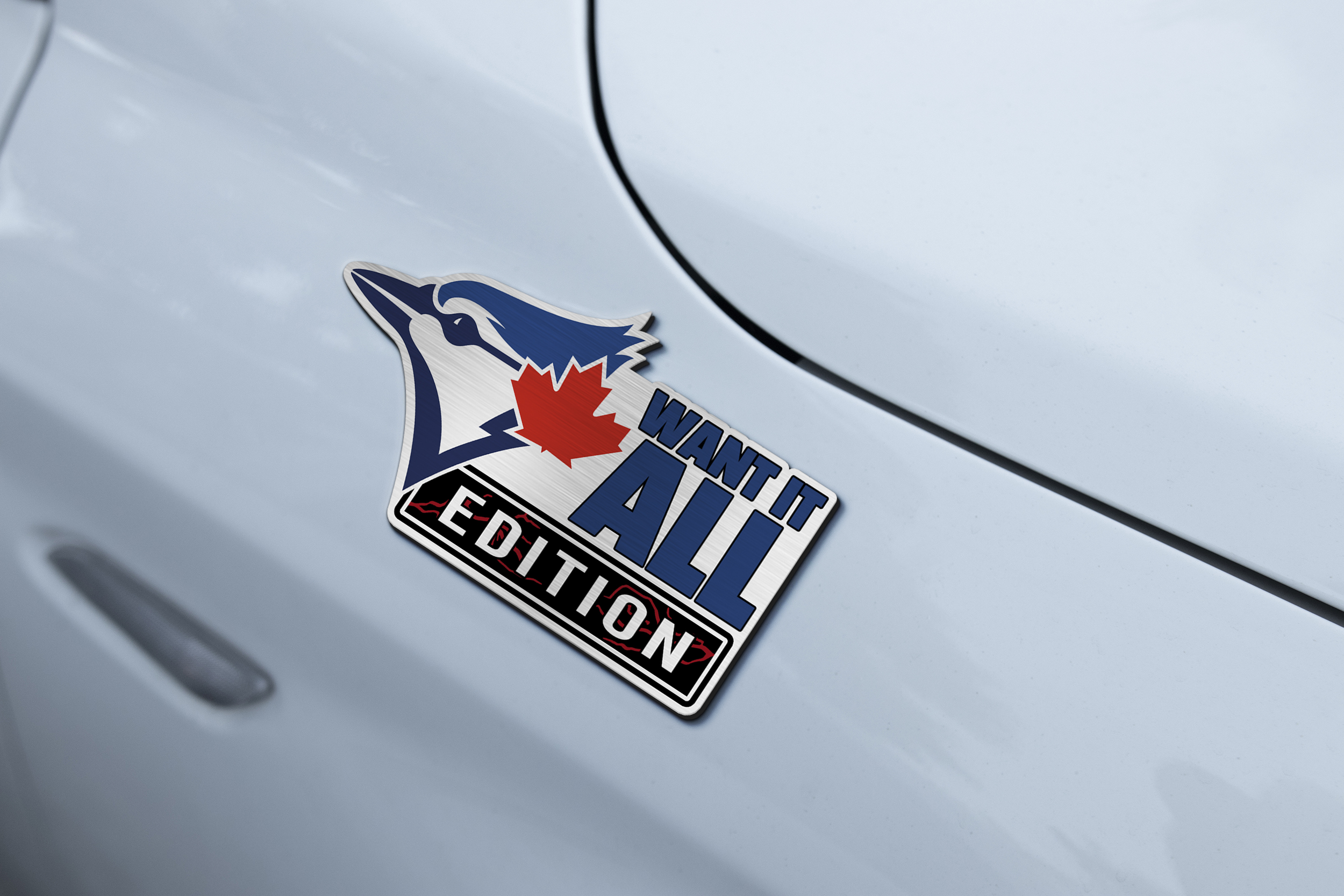 Toronto Blue Jays Car Name Emblem Badge mockup 3