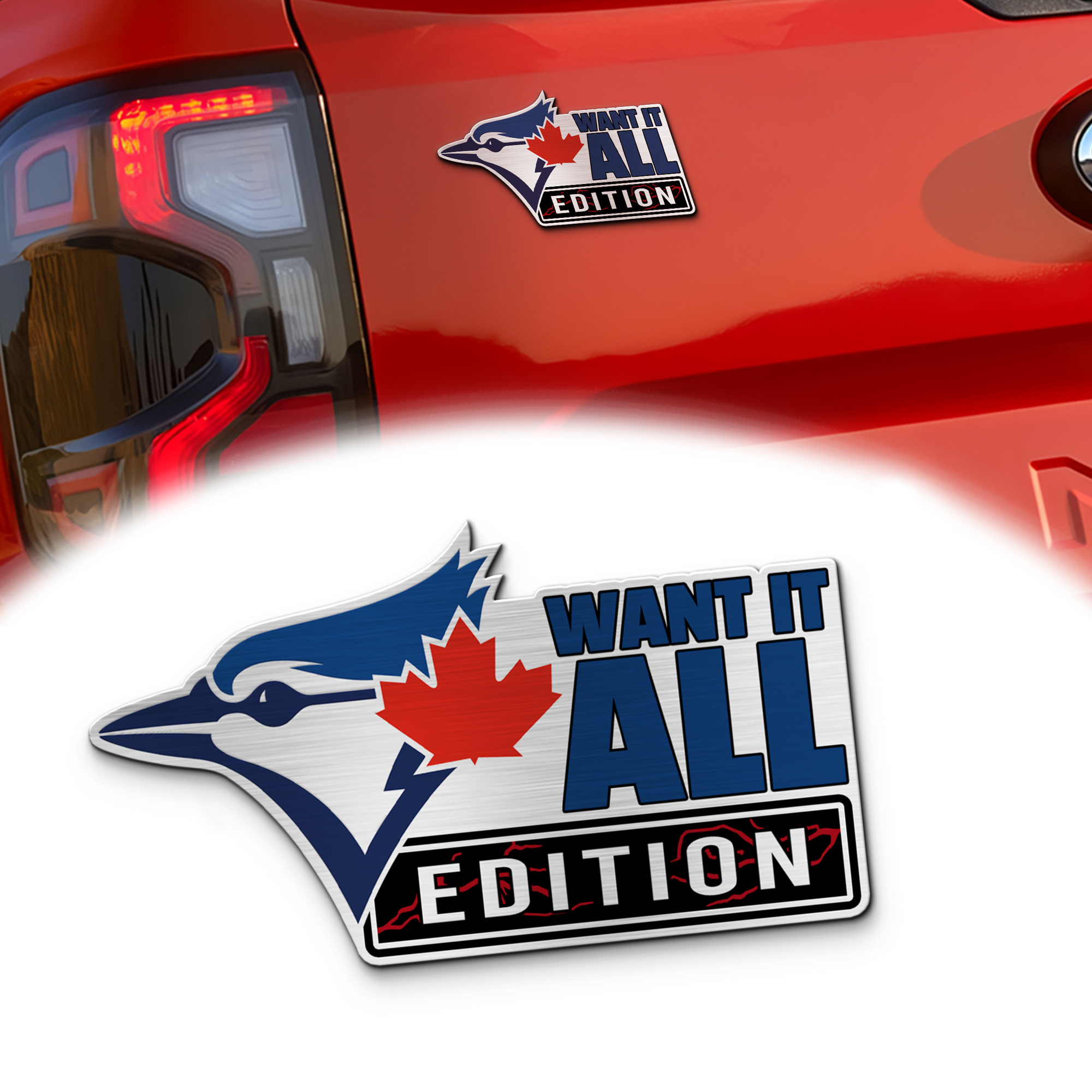 Toronto Blue Jays Car Name Emblem Badge mockup ads 2 Red (1)