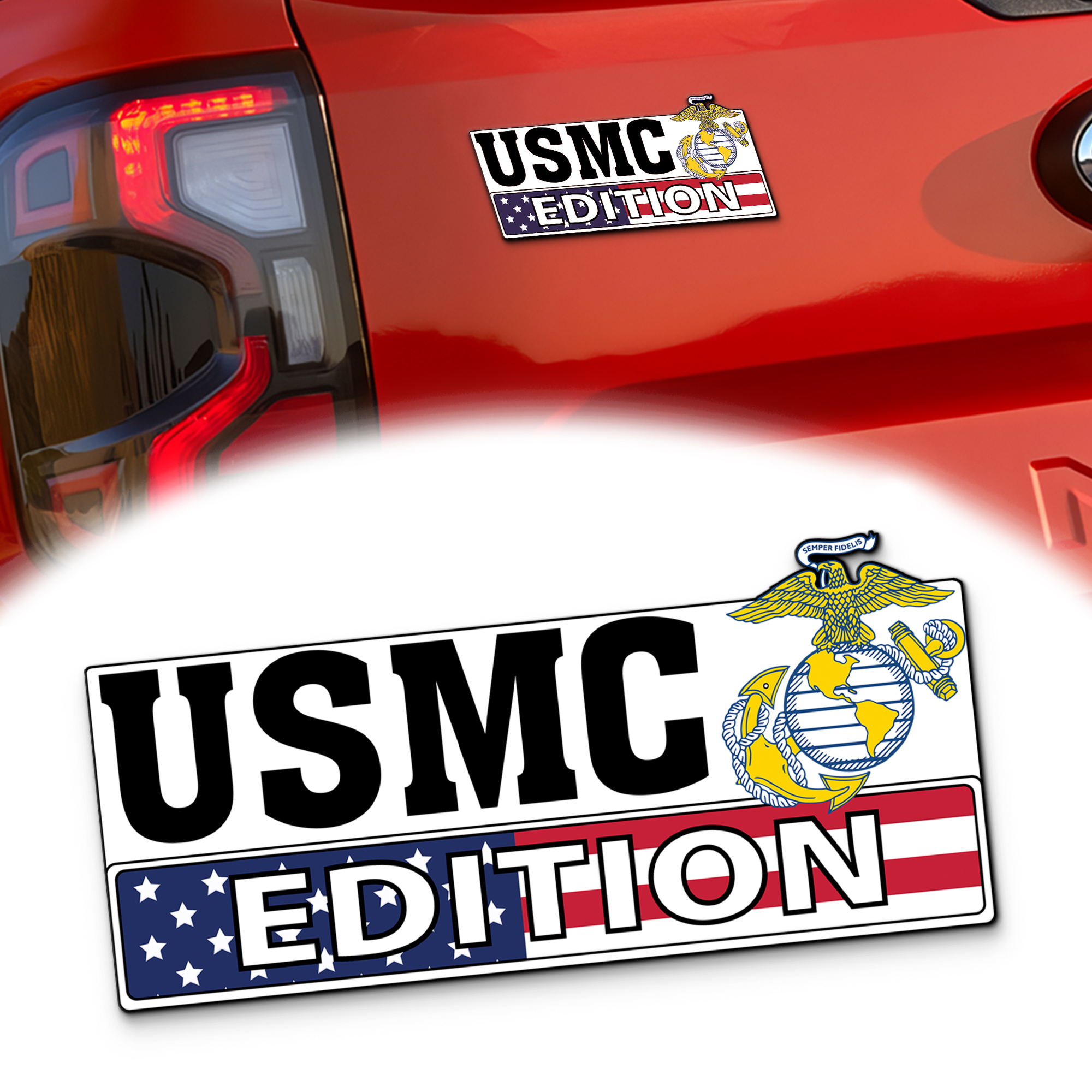 USMC Car Name Emblem Badge mockup ads 2 Red (1) copy