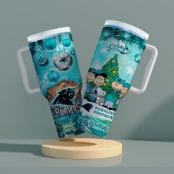 Carolina Panthers x Snoopy Christmas Stanley Tumbler 2025 – Limited Holiday Edition