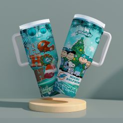 Miami Dolphins x Snoopy Christmas Stanley Tumbler 2025 – Limited Holiday Edition