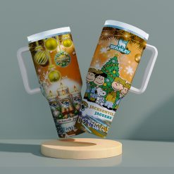 Jacksonville Jaguars x Snoopy Christmas Stanley Tumbler 2025 – Limited Holiday Edition