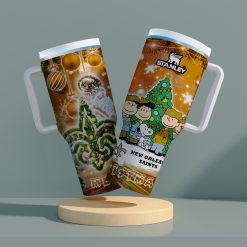 New Orleans Saints x Snoopy Christmas Stanley Tumbler 2025 – Limited Holiday Edition