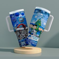 Detroit Lions x Snoopy Christmas Stanley Tumbler 2025 – Limited Holiday Edition