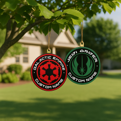 Personalized Star Wars Emblem Ornament – 12 Faction Logo Options