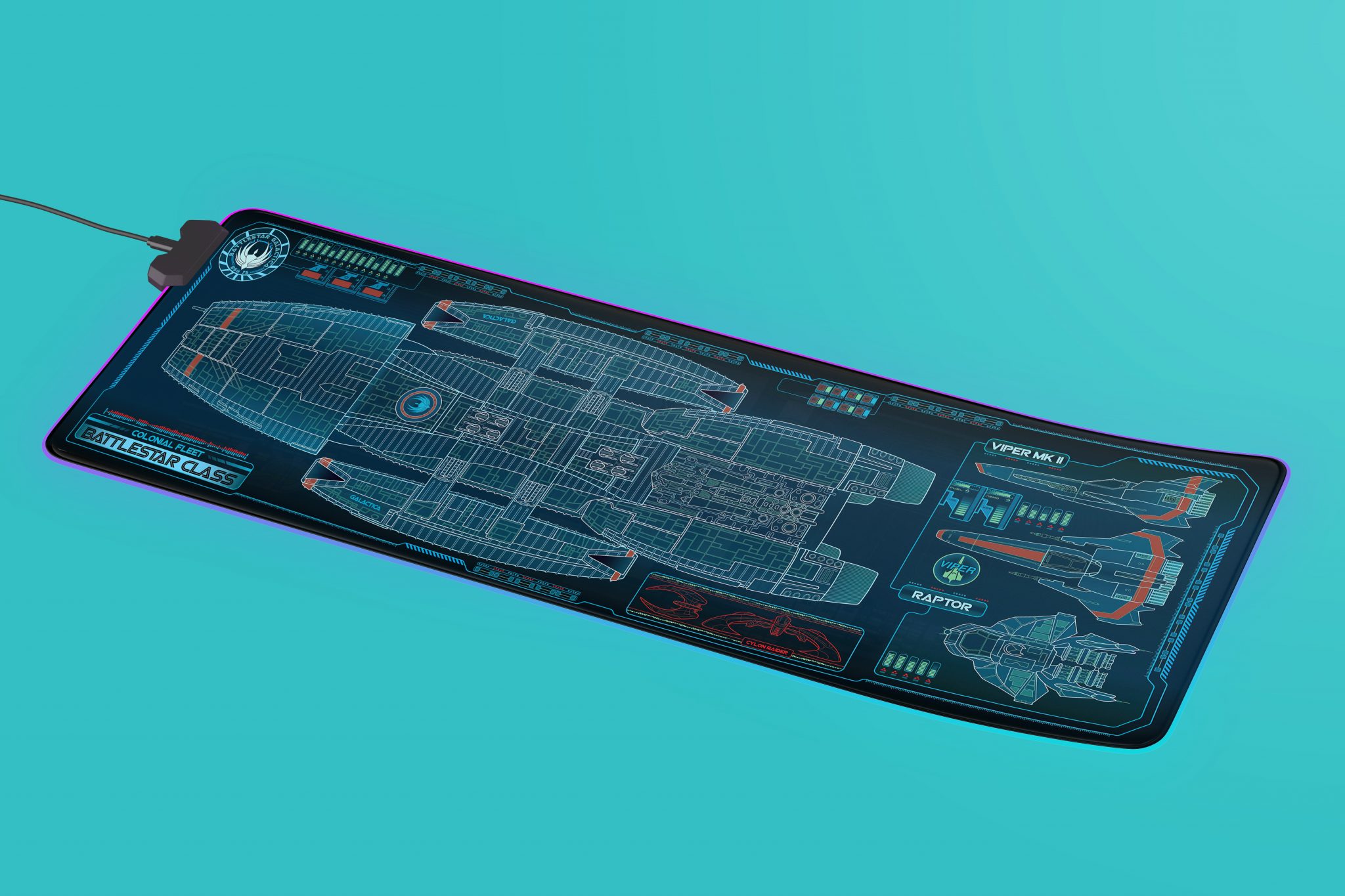 Fs Class Mat Battlestar Galactica – Galactica Class Starship Desk Mat – BohoPride