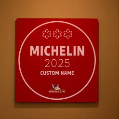 Personalized Michelin Star Wall Plaque – Chef & Restaurant Decor