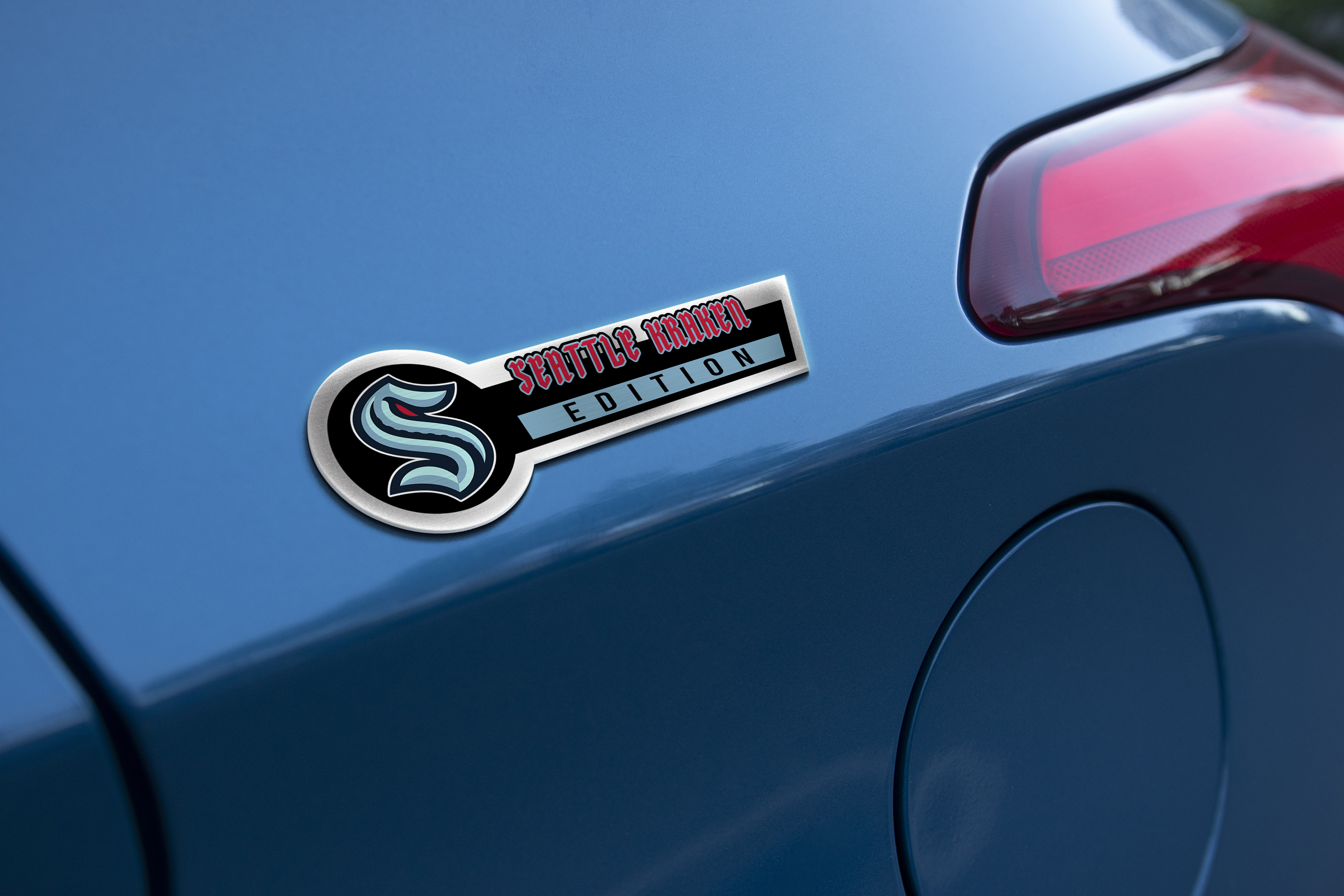 Car Name Emblem Badge mockup 1