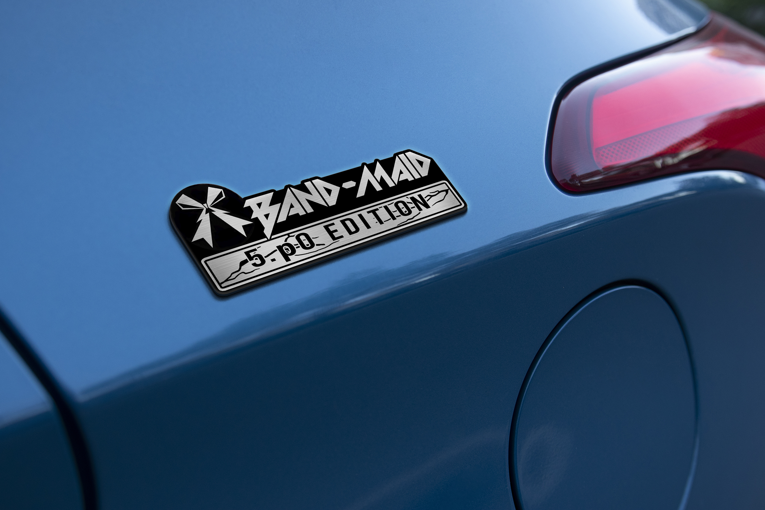 Car Name Emblem Badge mockup 1