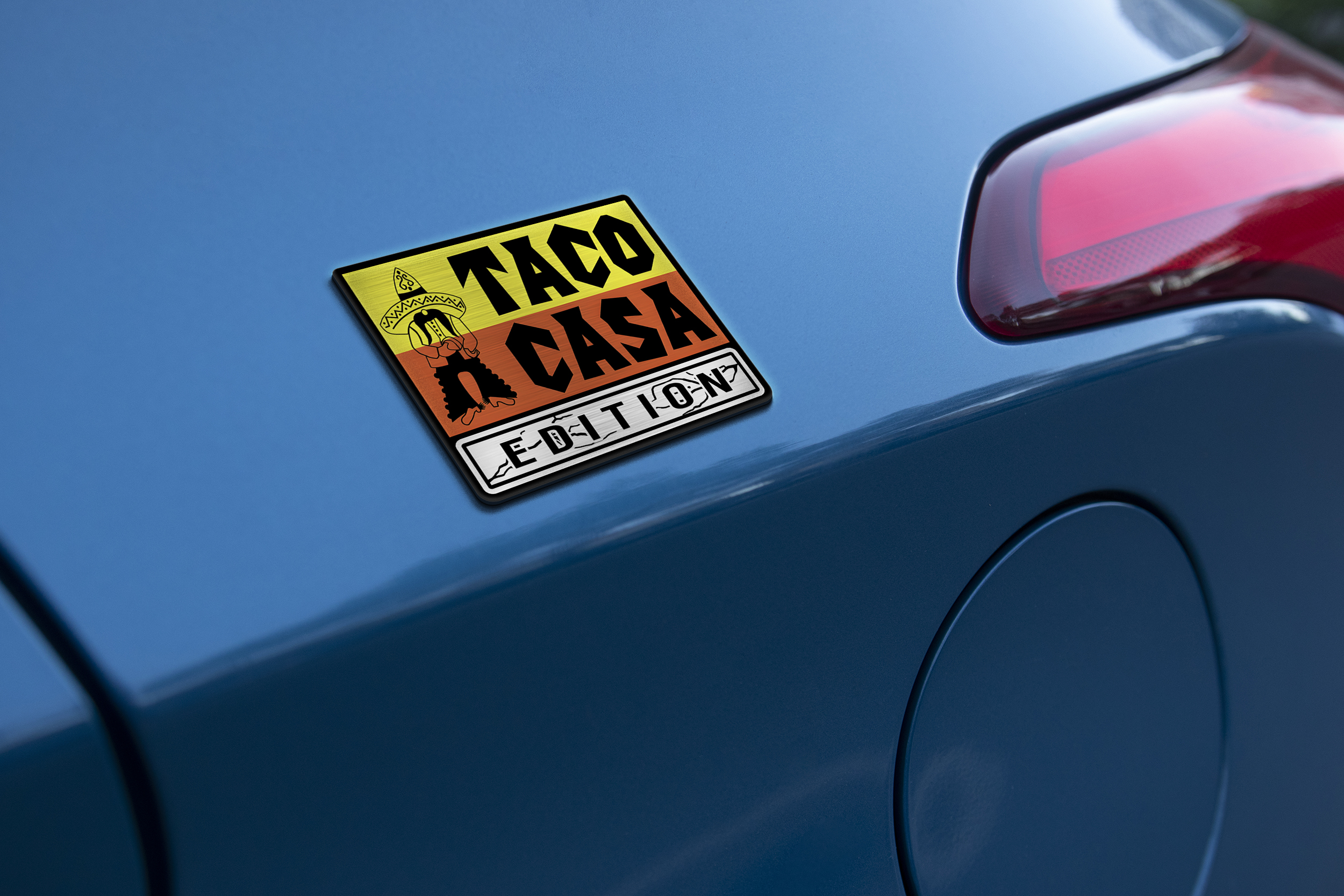 Car Name Emblem Badge mockup 1