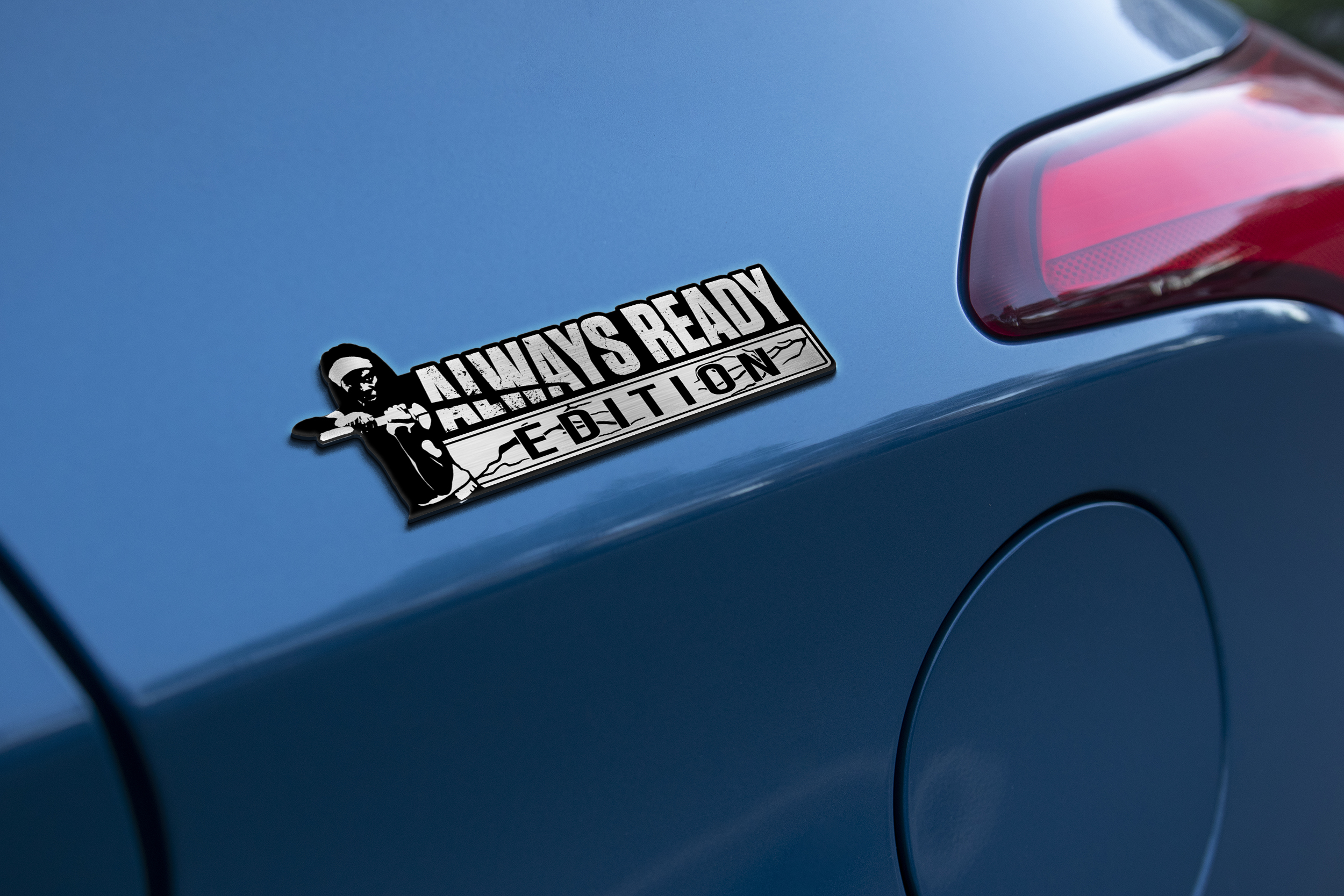 Car Name Emblem Badge mockup 1