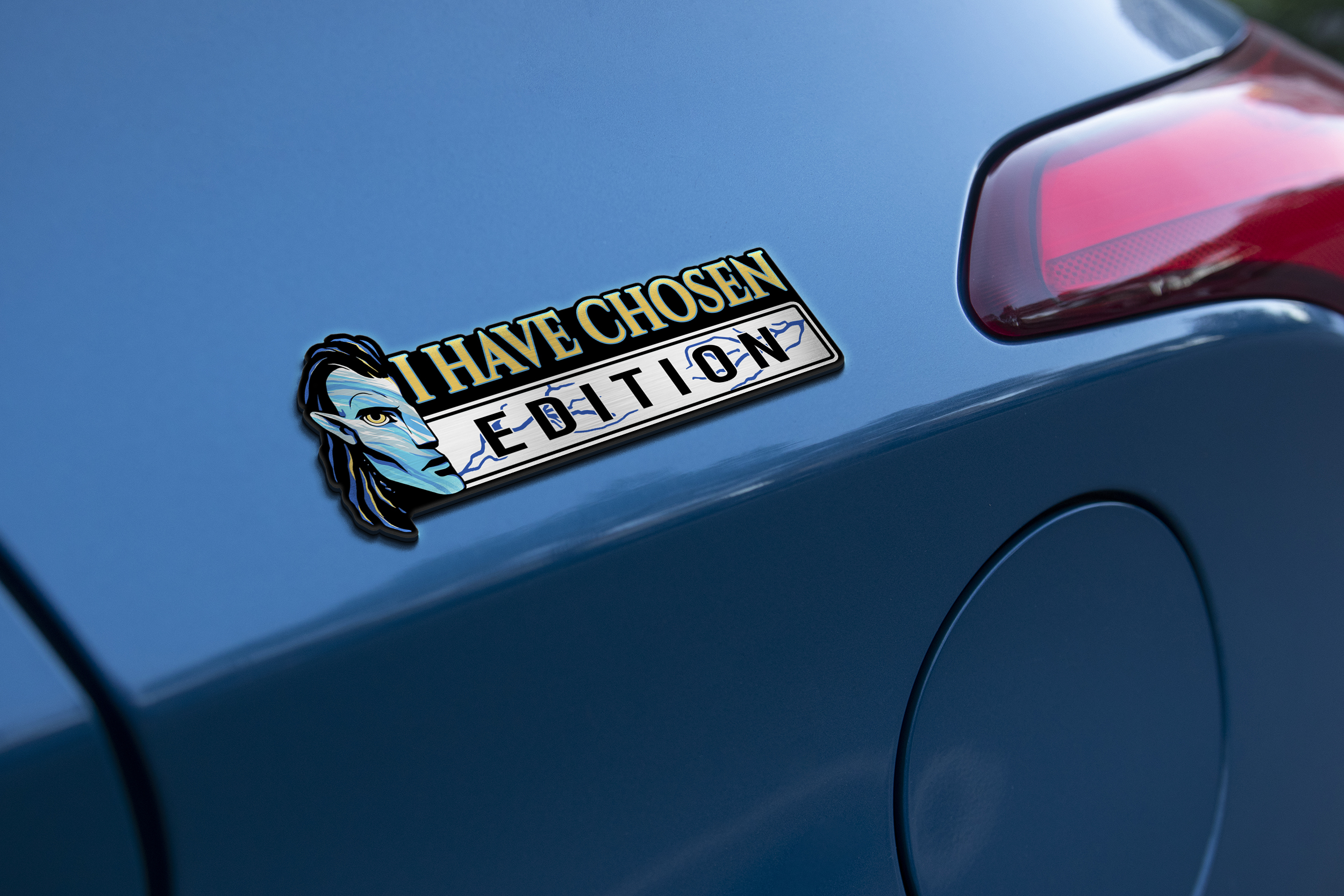 Car Name Emblem Badge mockup 1