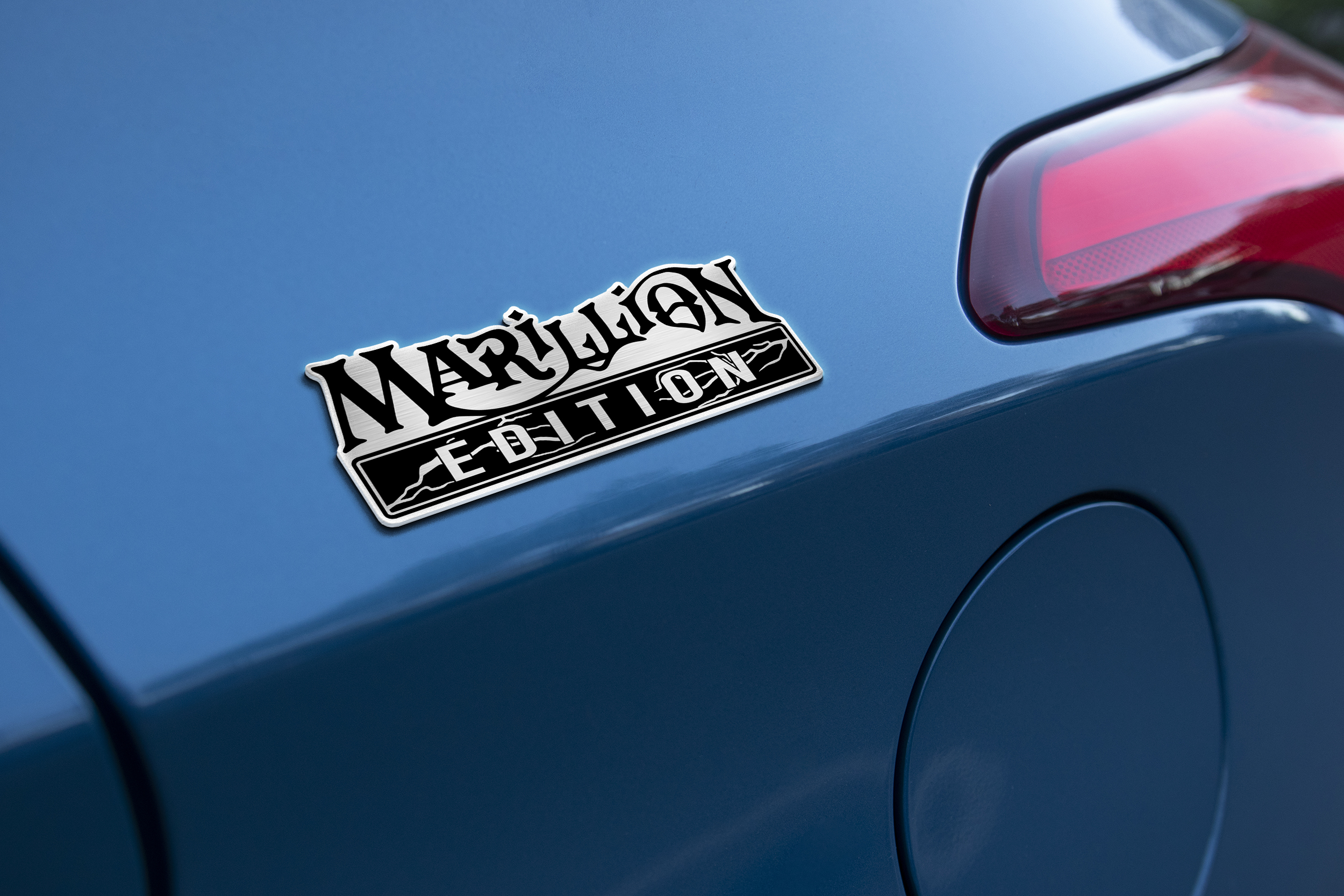 Car Name Emblem Badge mockup 1