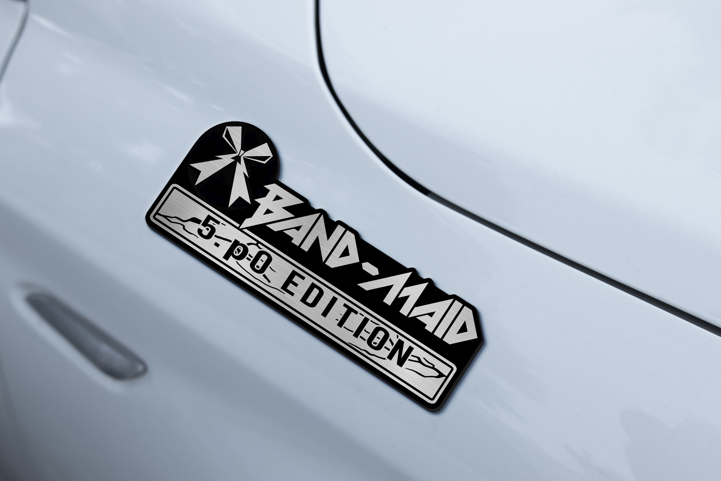Car Name Emblem Badge mockup 2