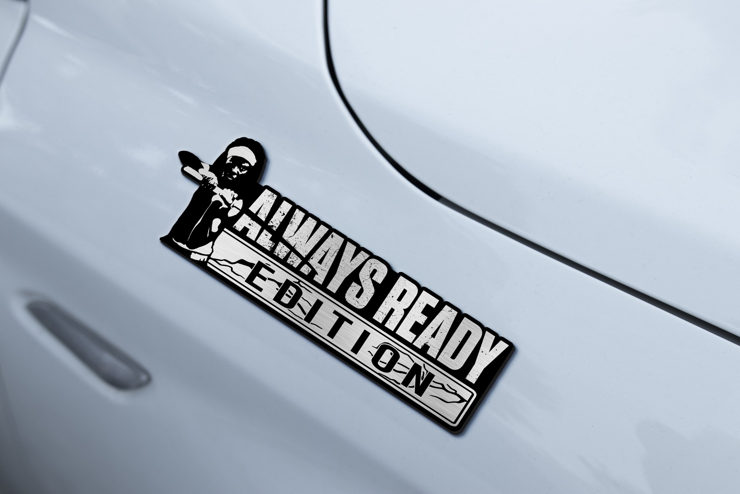 Car Name Emblem Badge mockup 2