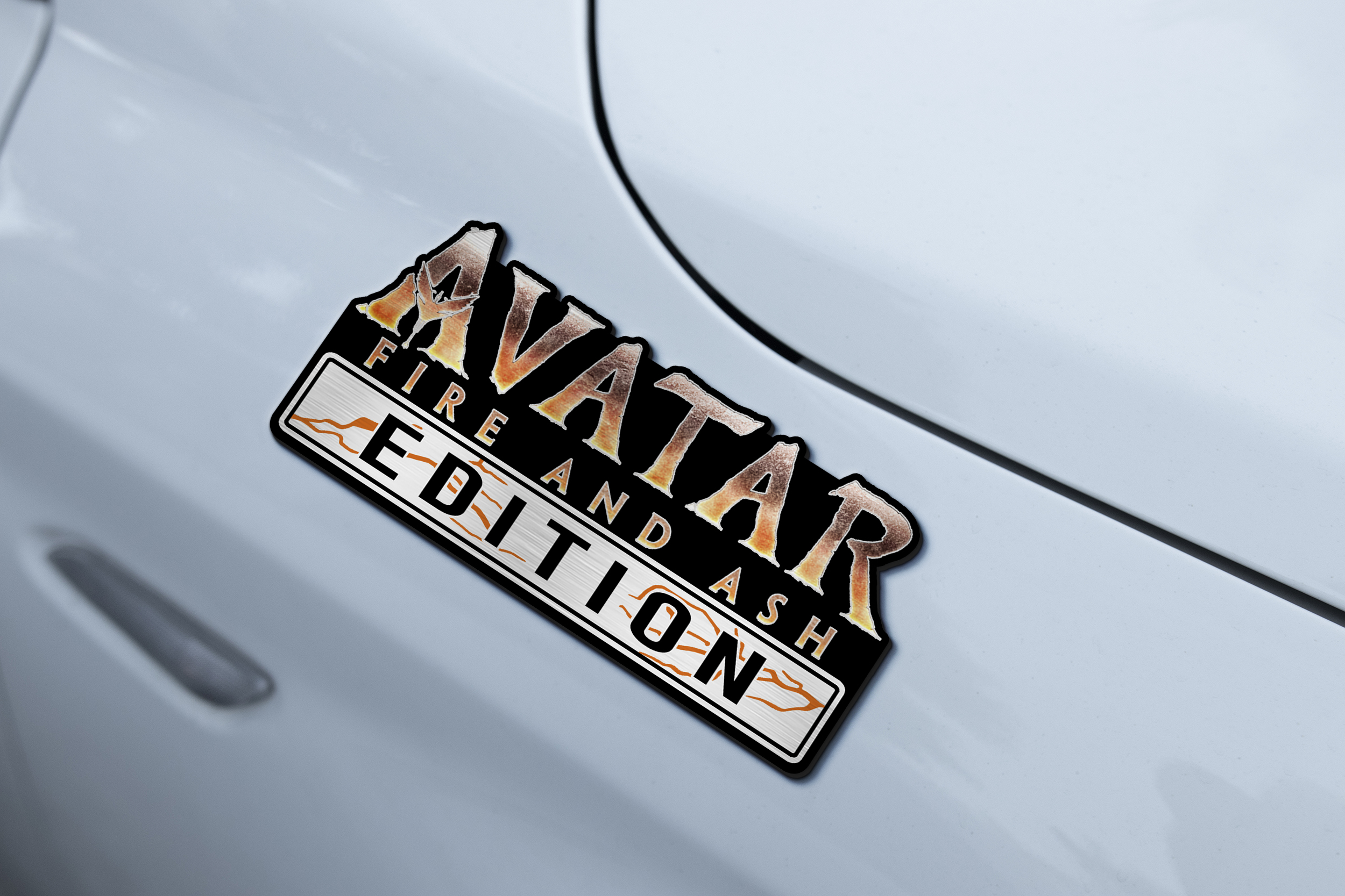 Car Name Emblem Badge mockup 2