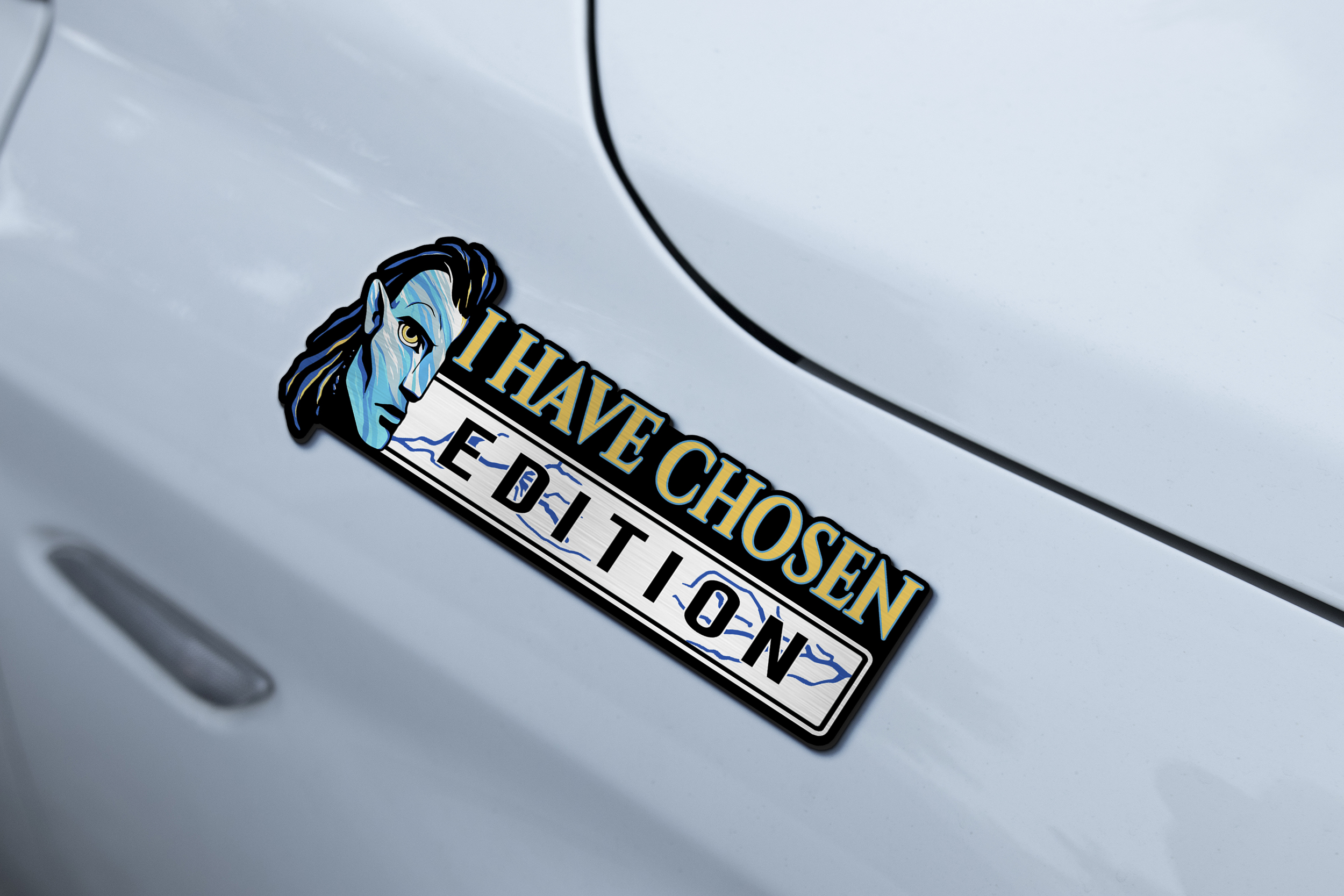 Car Name Emblem Badge mockup 2