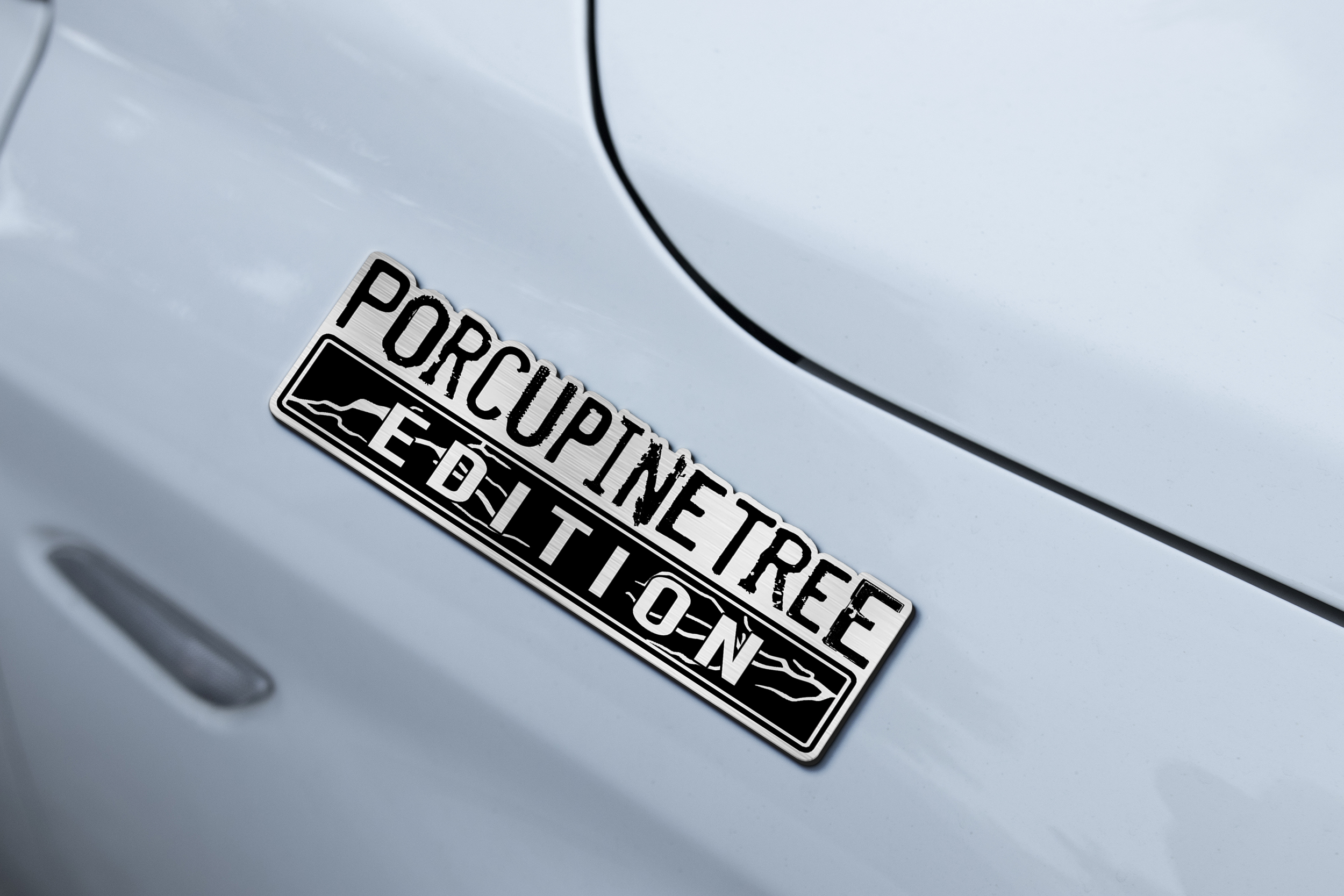 Car Name Emblem Badge mockup 2