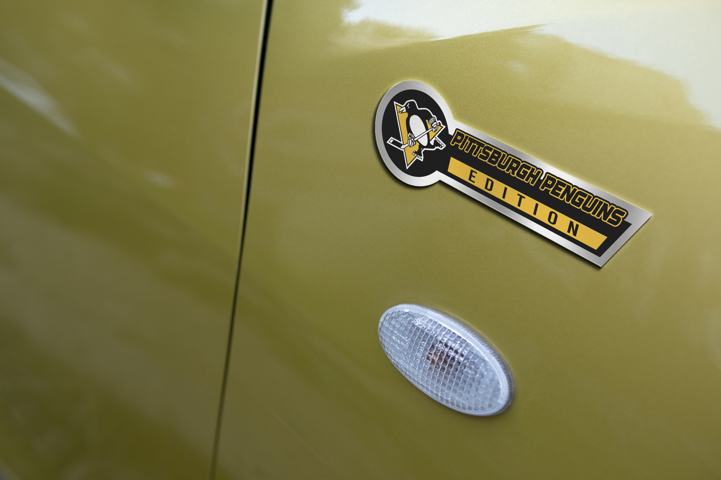 Car Name Emblem Badge mockup 3